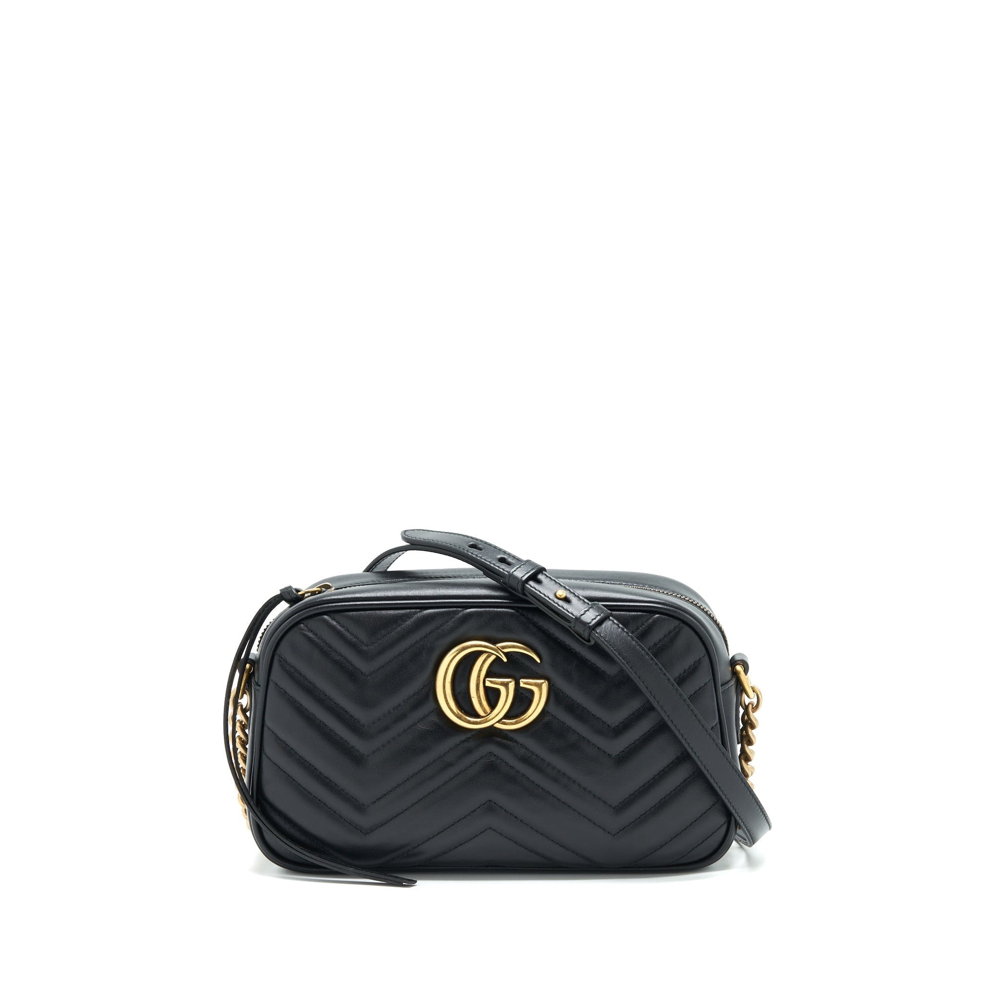 Gucci Marmont Camera Bag Black Small Travel Bag