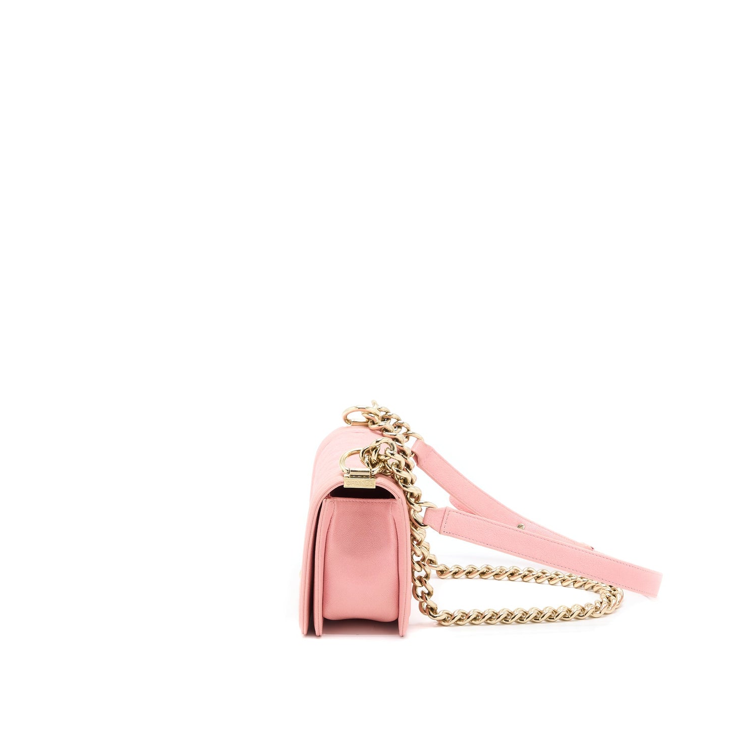 Chanel Boy Caviar LGHW Pink Small Handbag