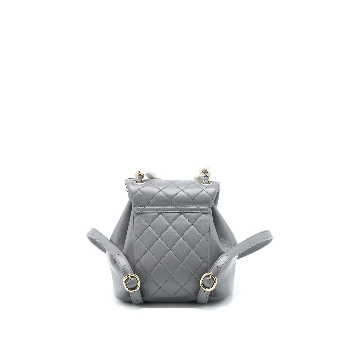Chanel 22A Mimi Duma Backpack Lambskin Dark Grey