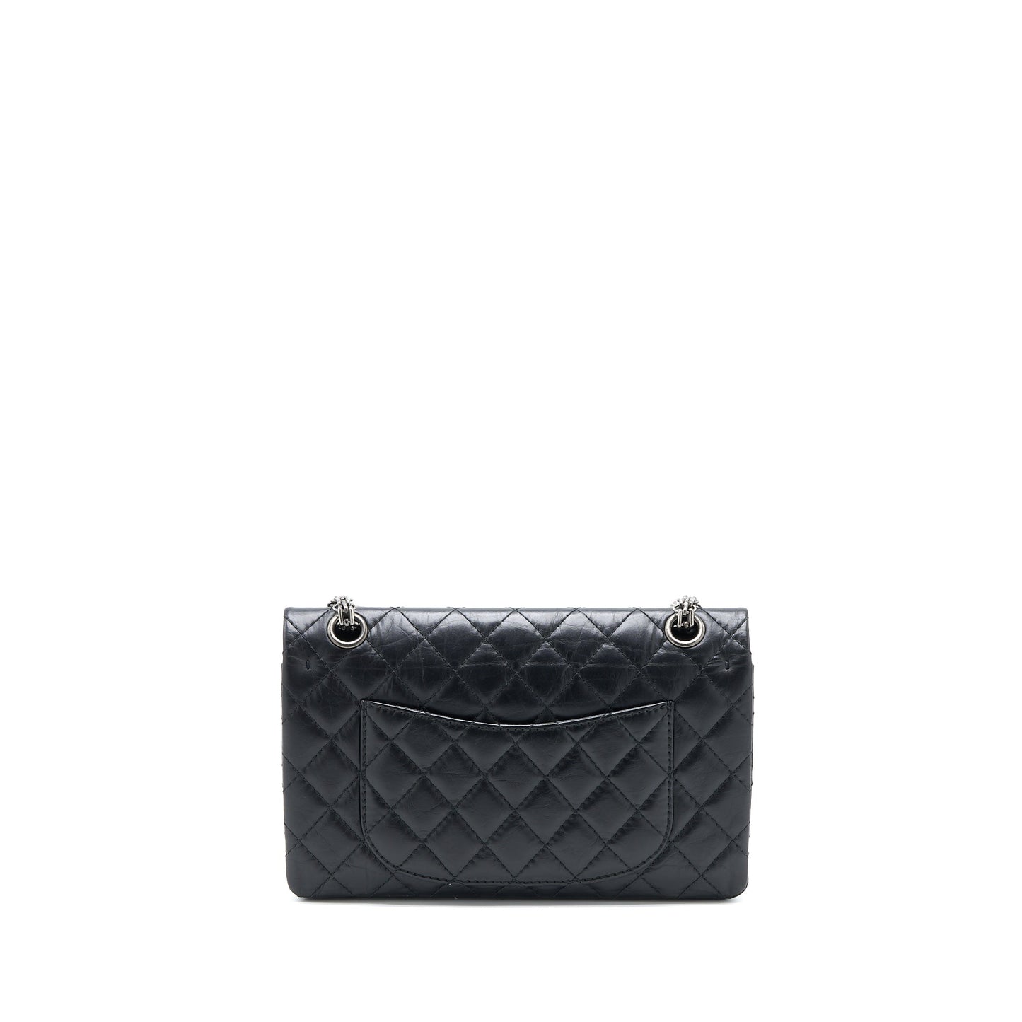 Chanel 2.55 225 Reissue Flap Aged Calfskin Black Small Shoulder Bag