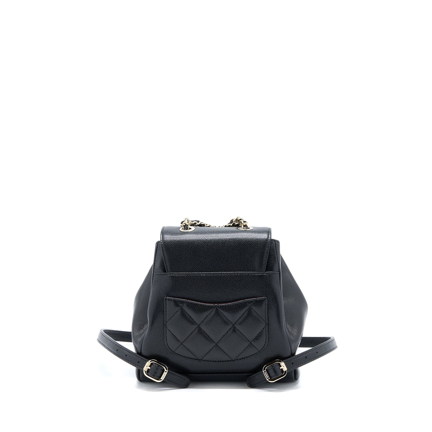 Chanel 22B Affinity Backpack Caviar LGHW Microchip Black