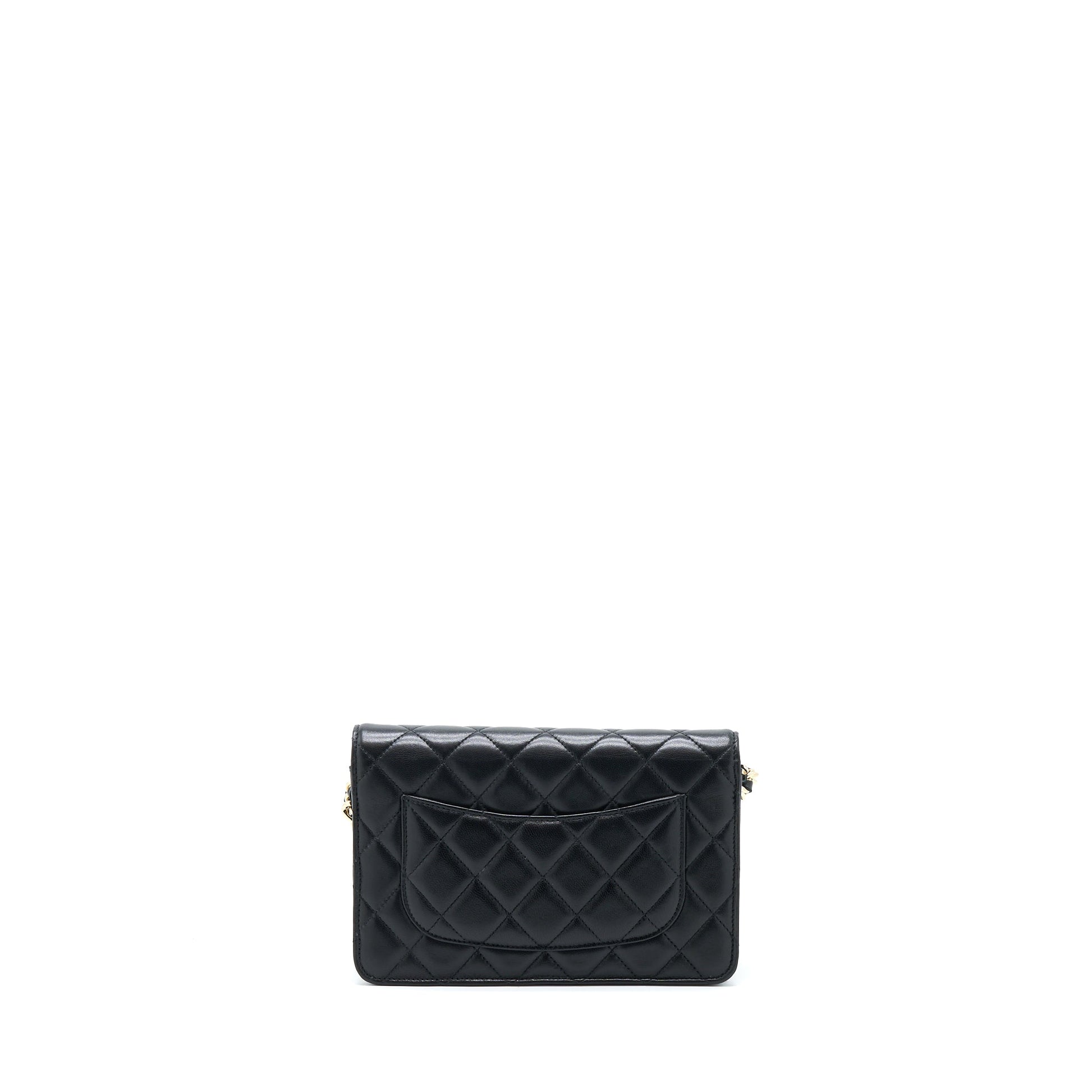 Chanel Coco Charm On Lambskin LGHW Black Key Chain
