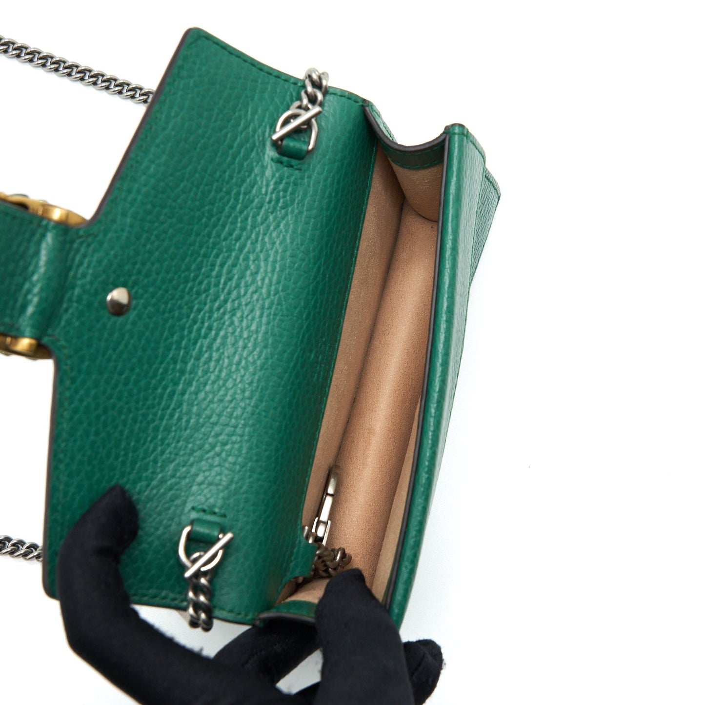 Gucci Dionysus Super Bag Sliver Hardware Green Gold Travel Bag