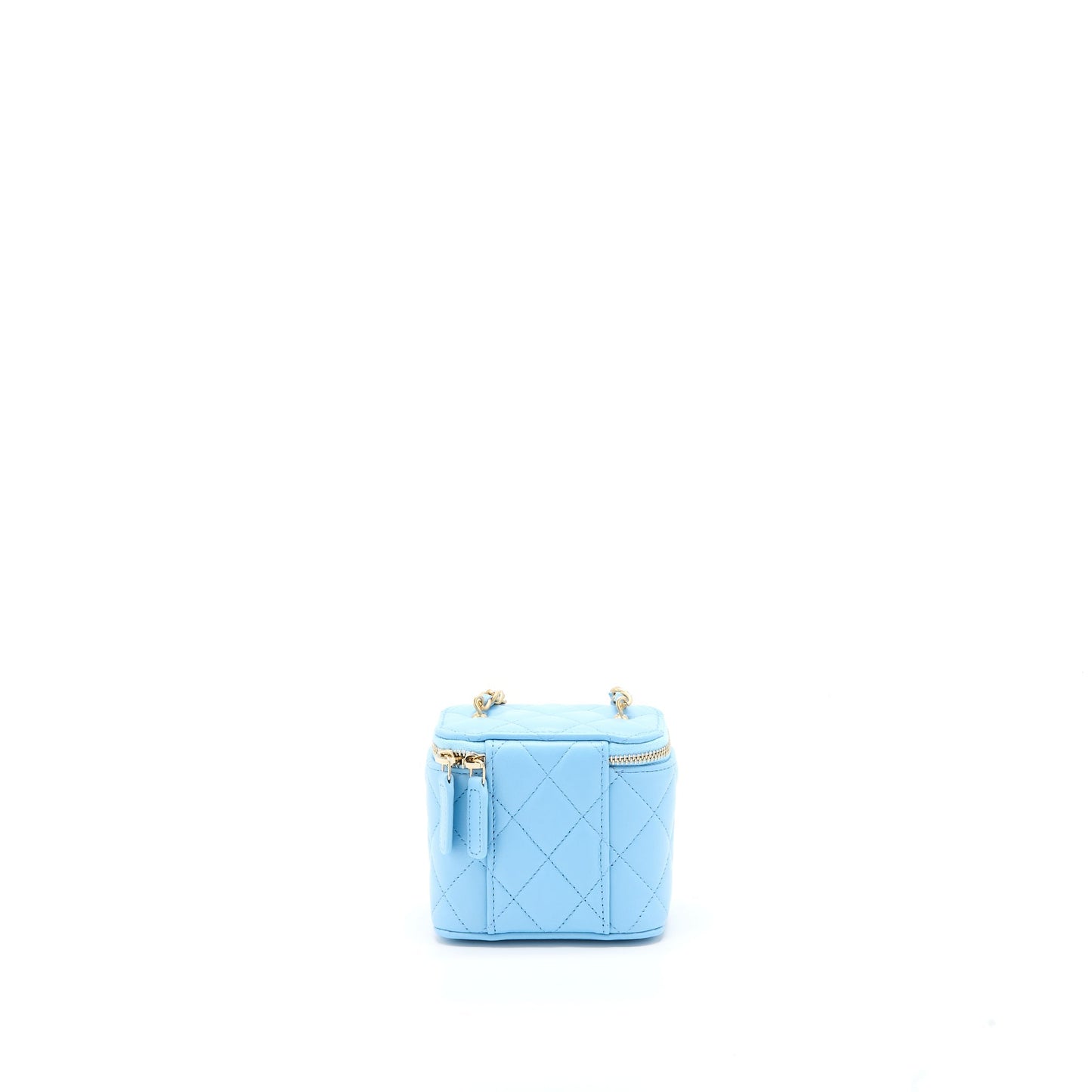 Chanel 22s Pearl Crush Vanity Lambskin Light Blue Mini Bag