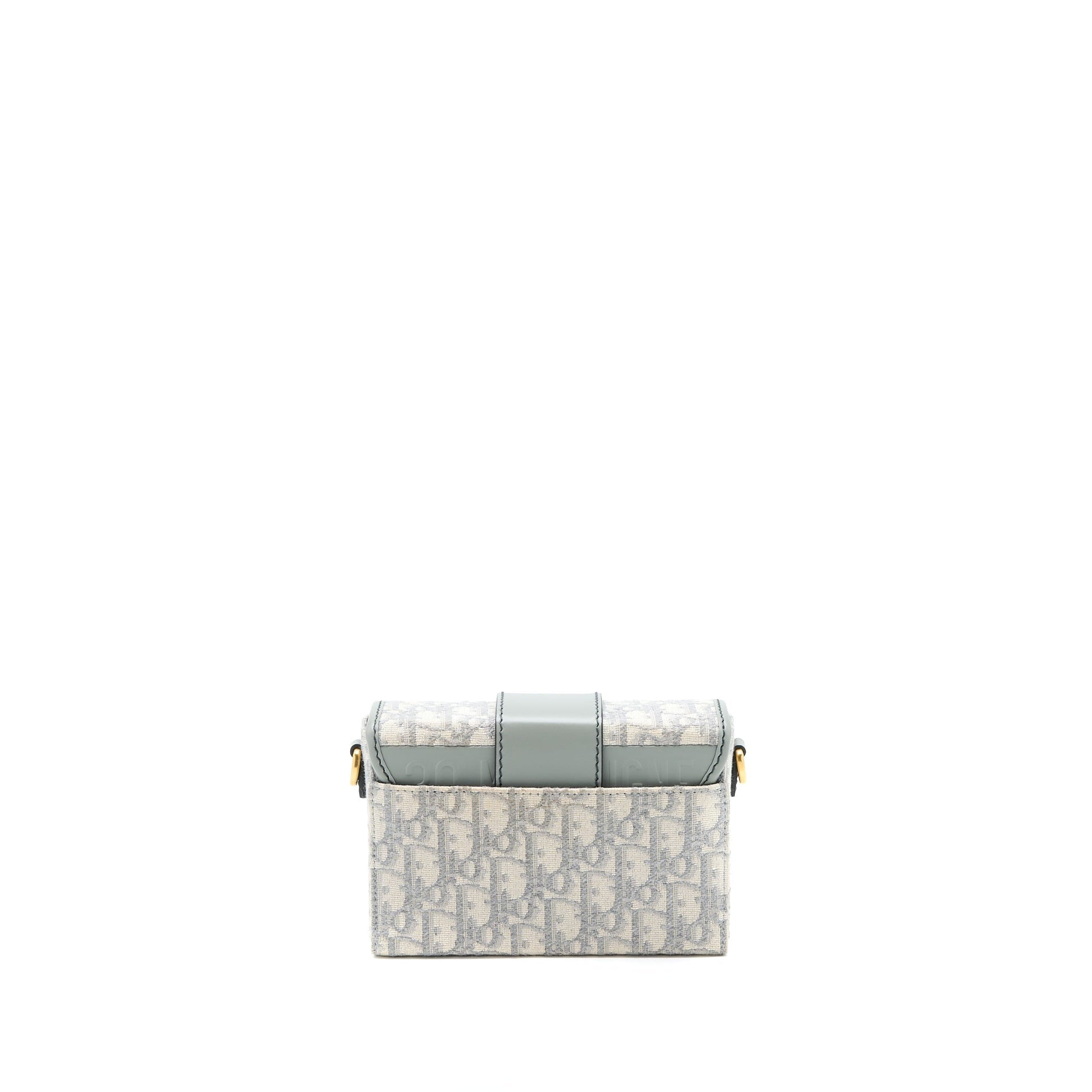 Dior Montaigne Box Purse Grey Oblique Jacquard Handbag Mini Travel Bag