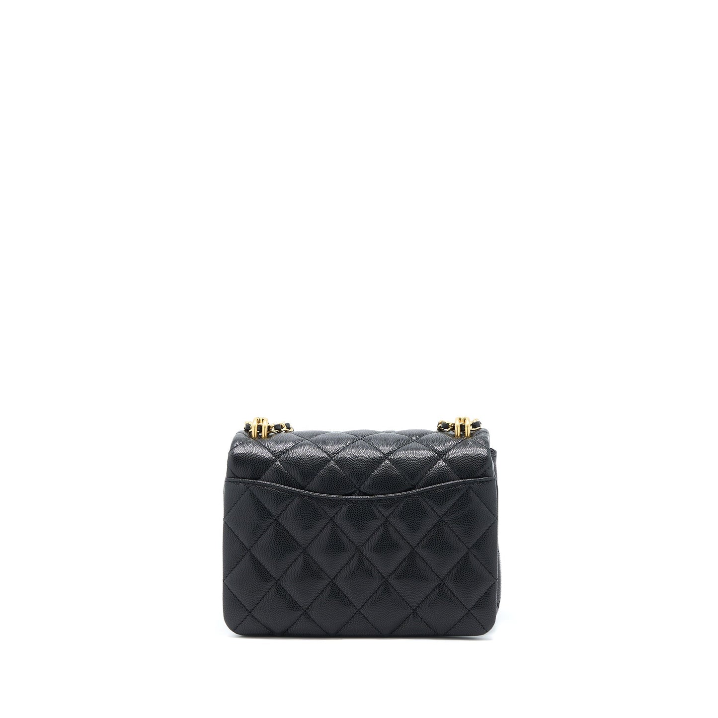 Chanel 22K Coco Flap Grained Calfskin GHW Black Shoulder Bag