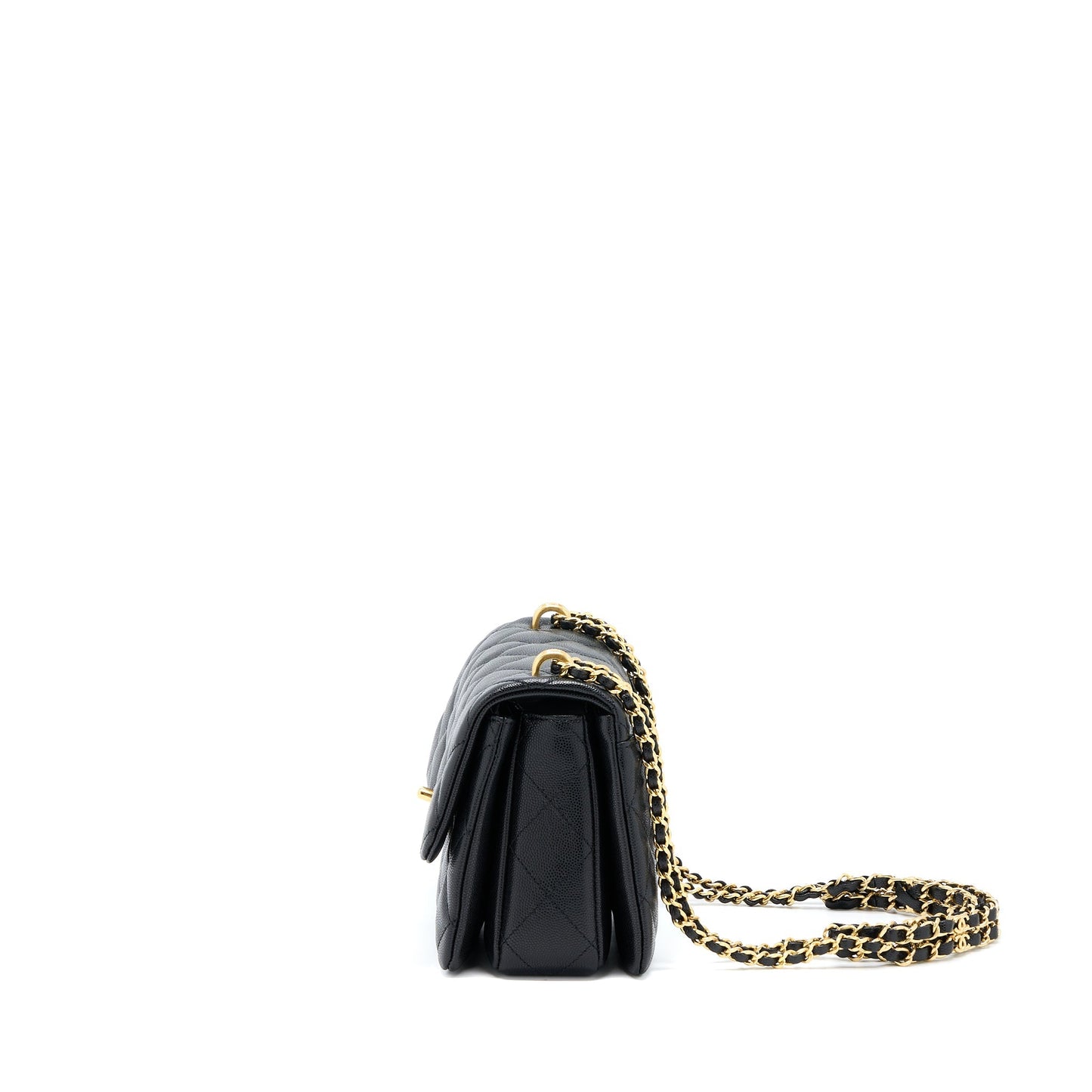 Chanel 22K Coco Flap Grained Calfskin GHW Black Shoulder Bag