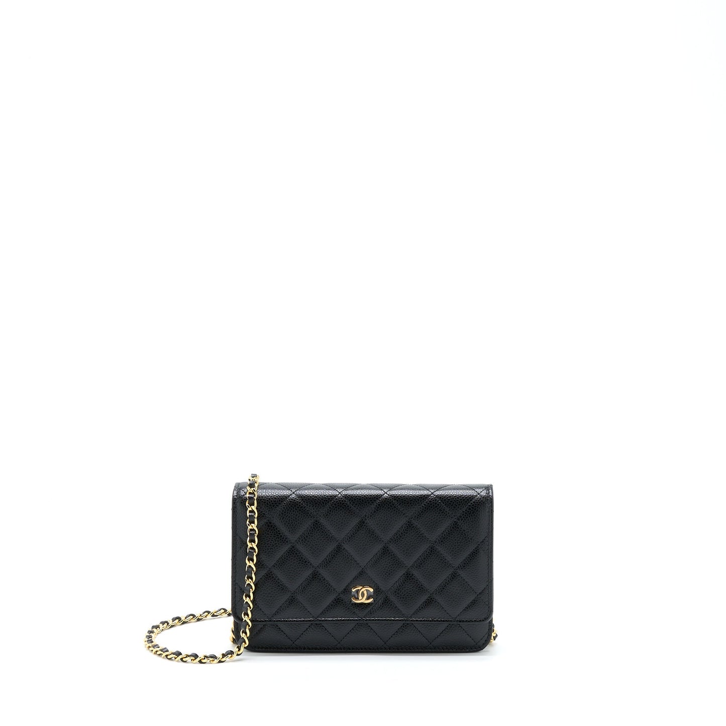 Chanel Classic On Caviar GHW Black Wallet Case Ghw 5