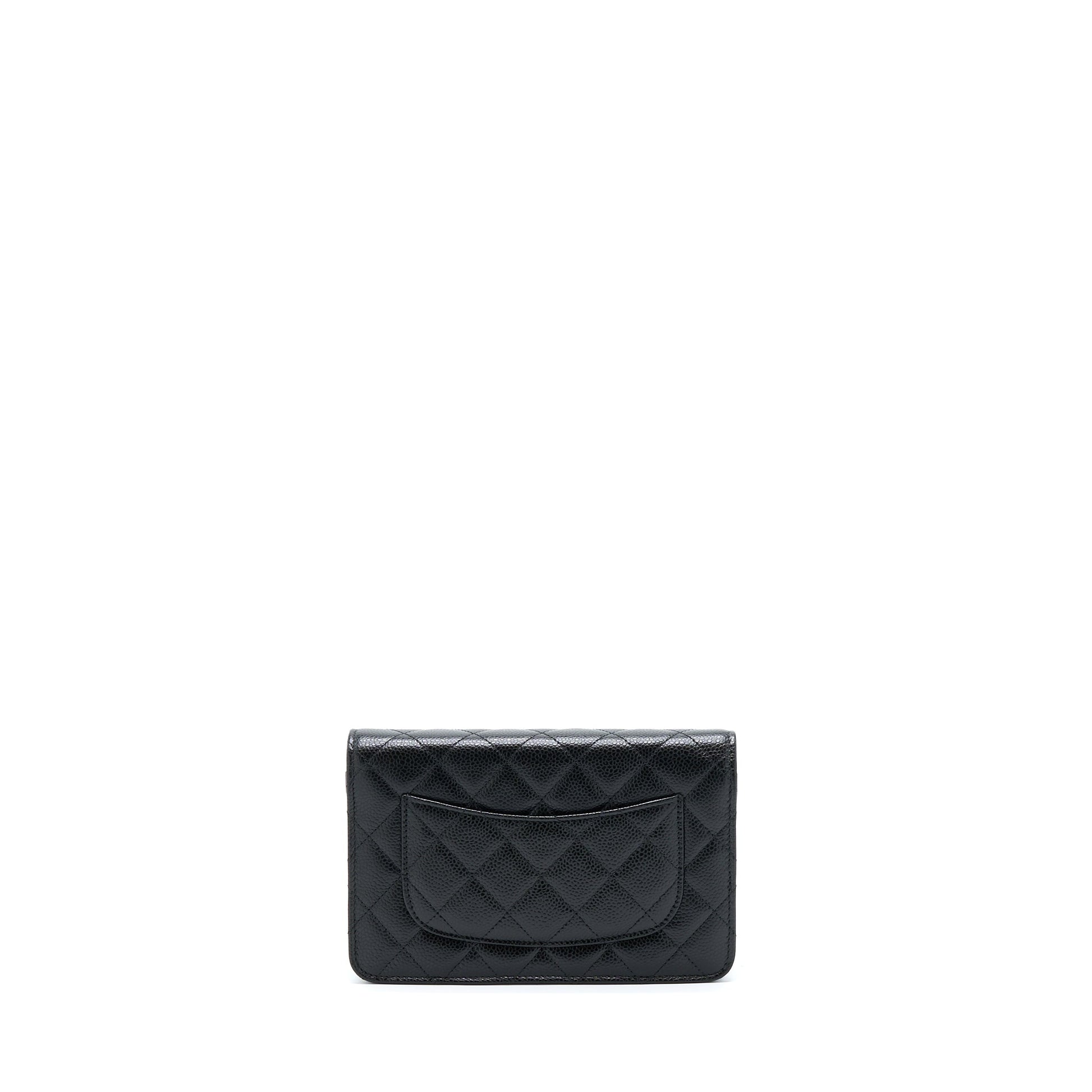 Chanel Classic On Caviar GHW Black Wallet Case Ghw 5