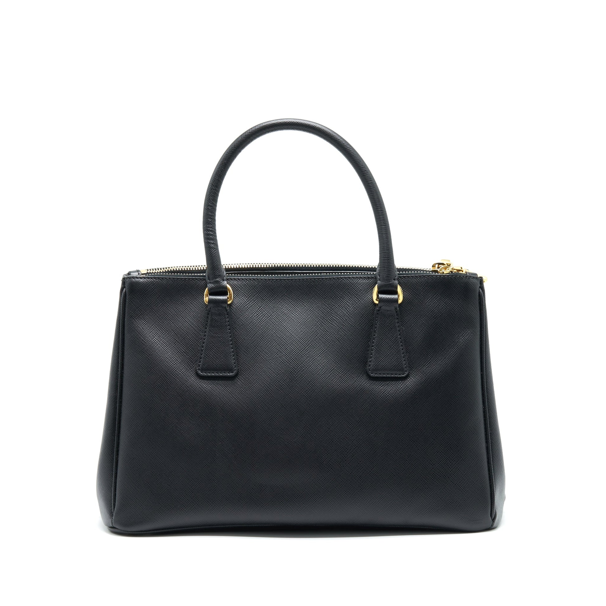 Prada Saffiano Tote Purse Handbag Leather Black Tote Bag
