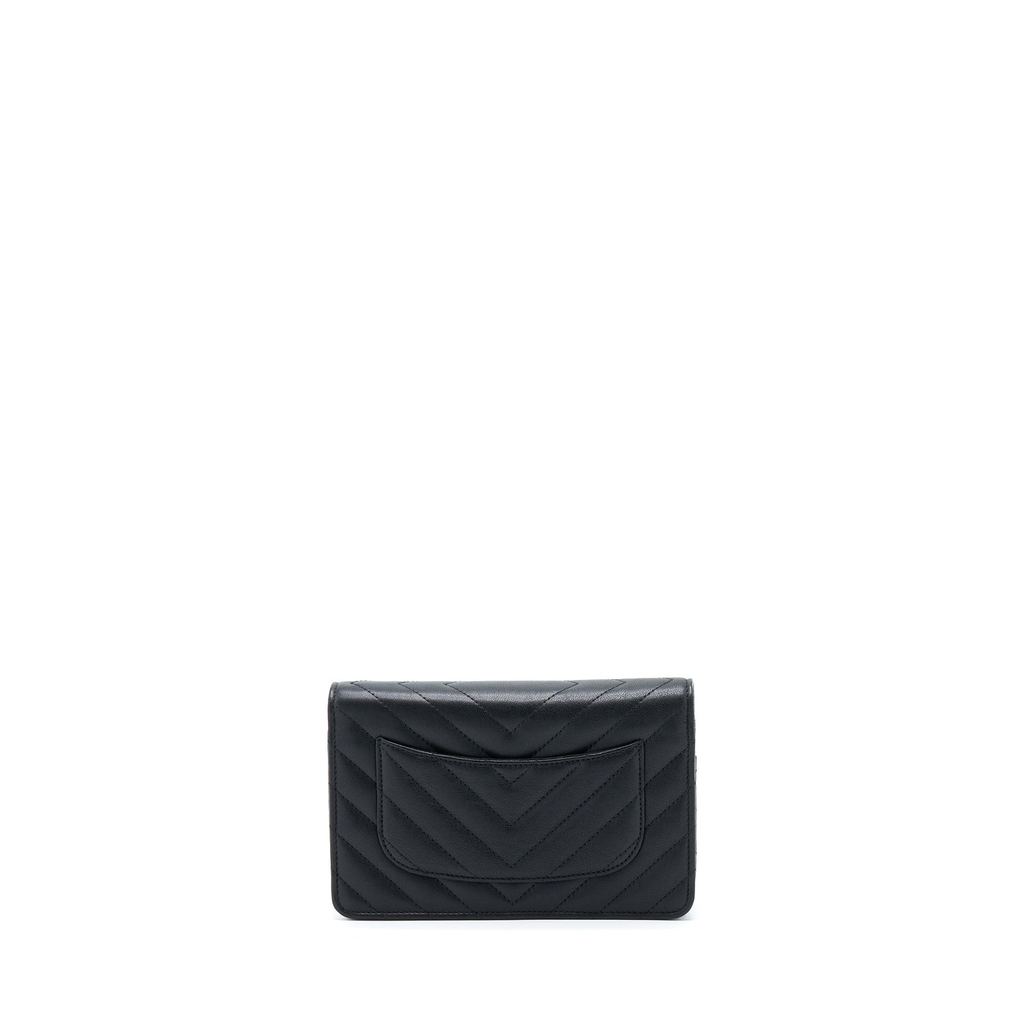 Chanel 2.55 So On Calfskin Hardware Black Wallet Case
