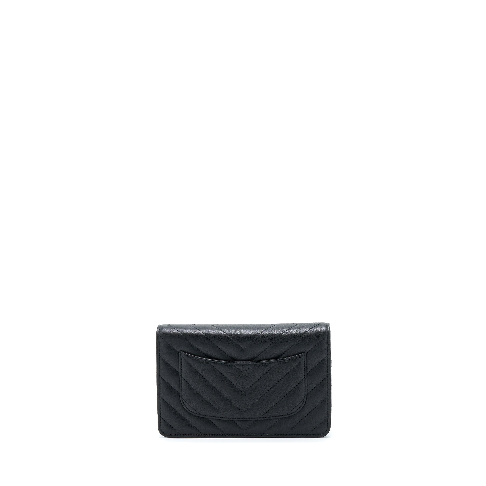 Chanel 2.55 So On Calfskin Hardware Black Wallet Case