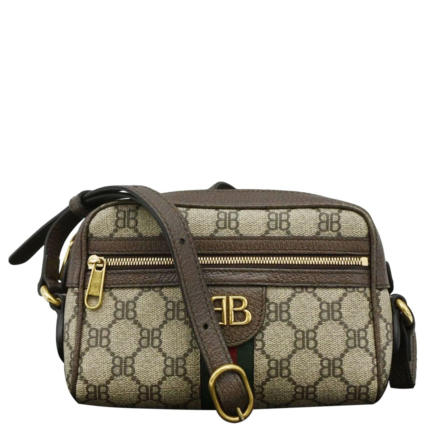 Gucci The Hacker Project Web Bb Supreme Camera Beige Shoulder Bag