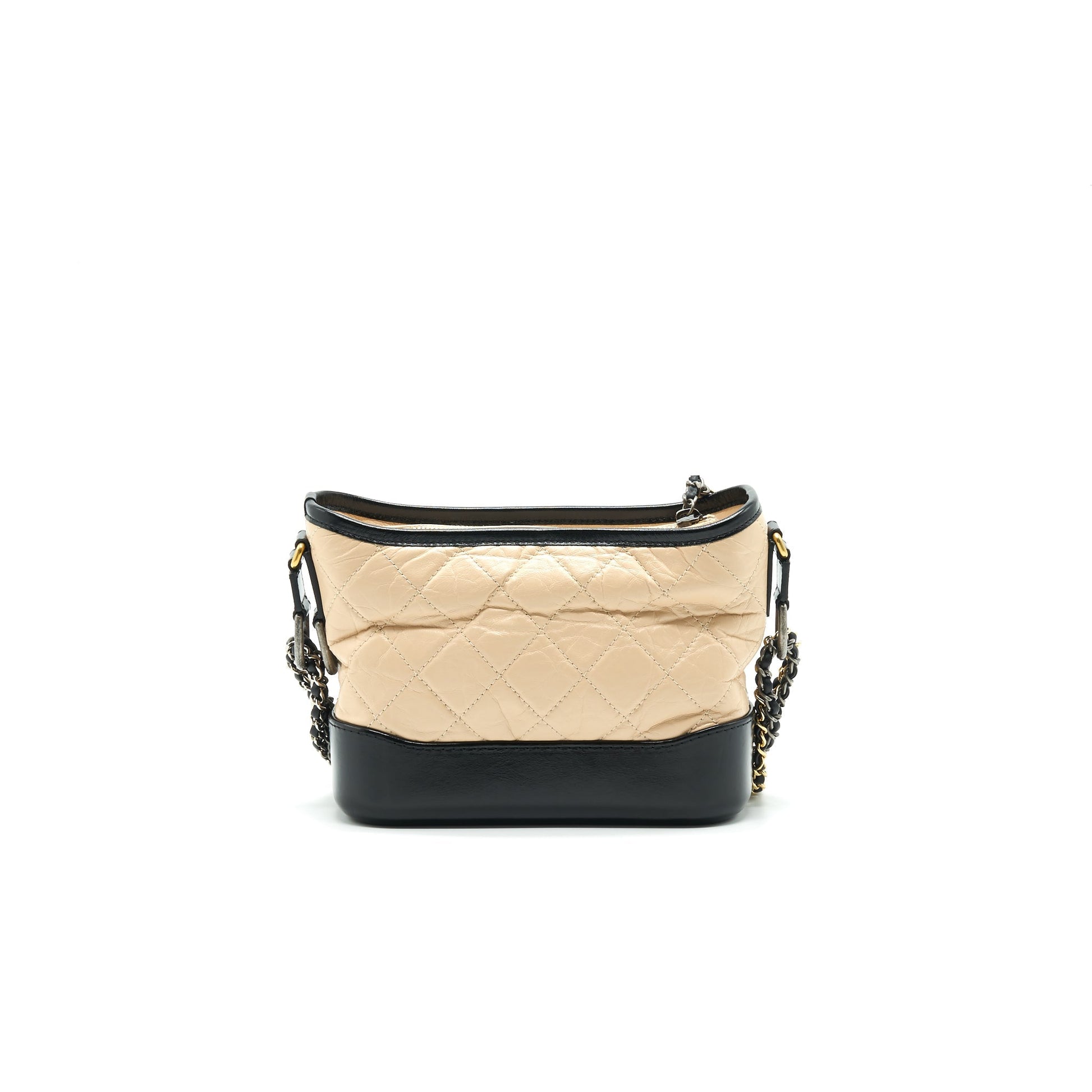 Chanel Small Gabrielle Hobo Bag Beige/Black
