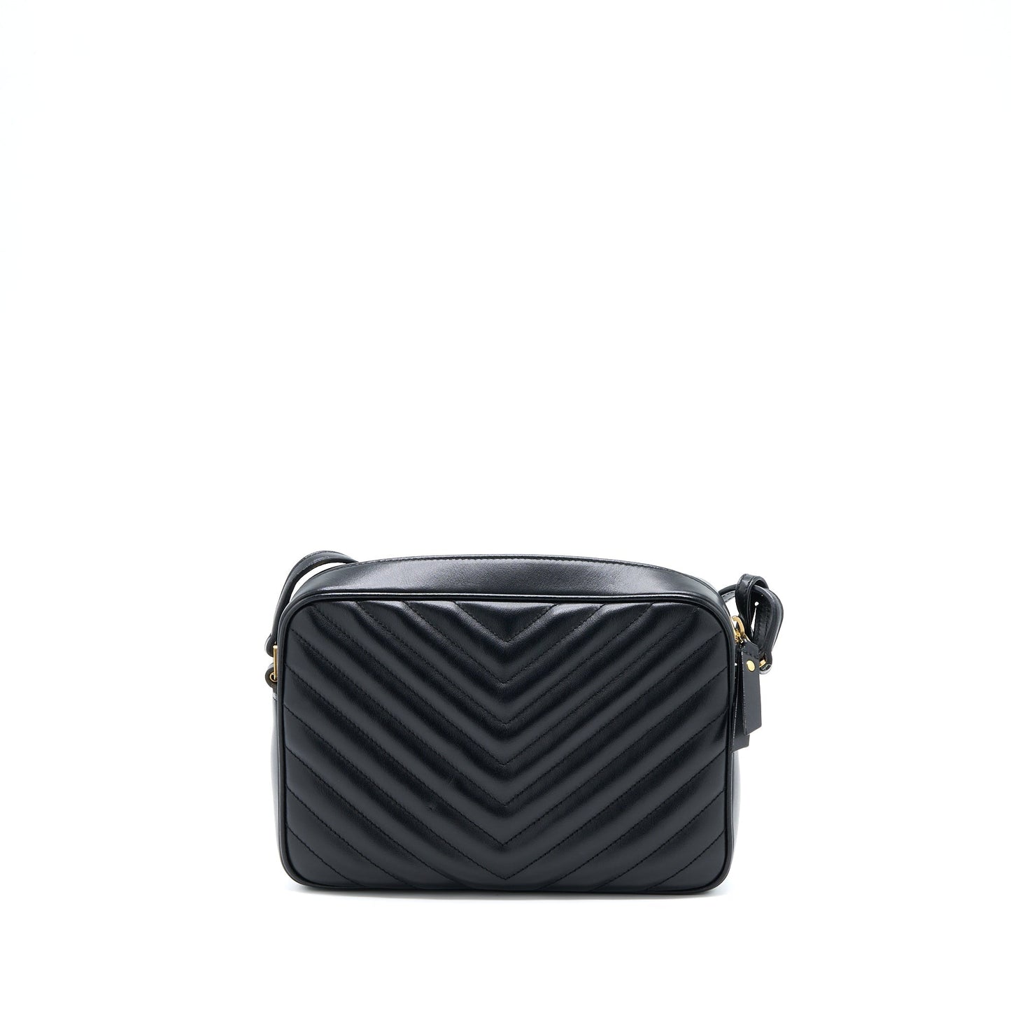 YSL Saint Laurent Lou Camera Purse Calfskin Black Travel Bag Black Ghw 2