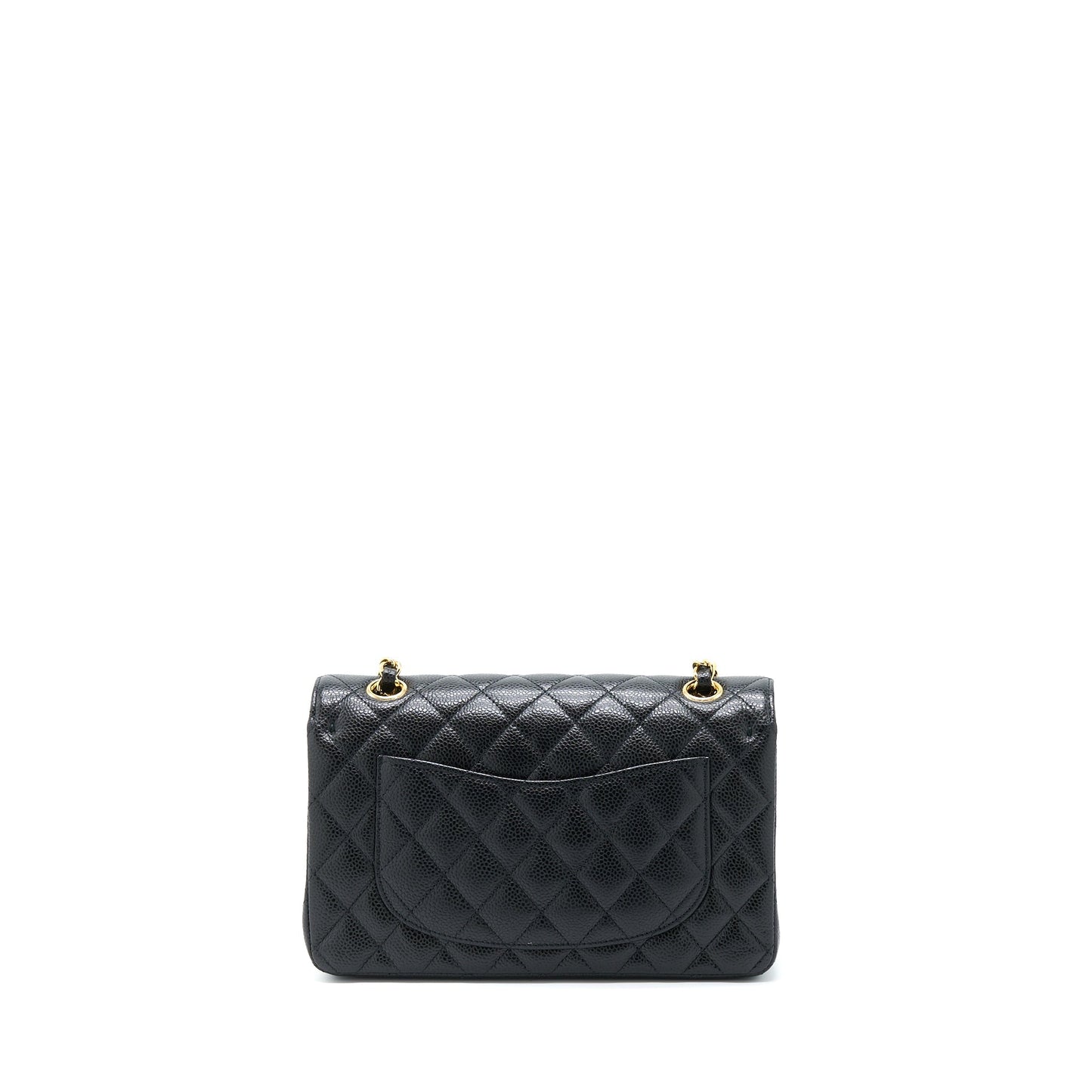 Chanel Classic Double Flap Caviar GHW Black Small Shoulder Bag