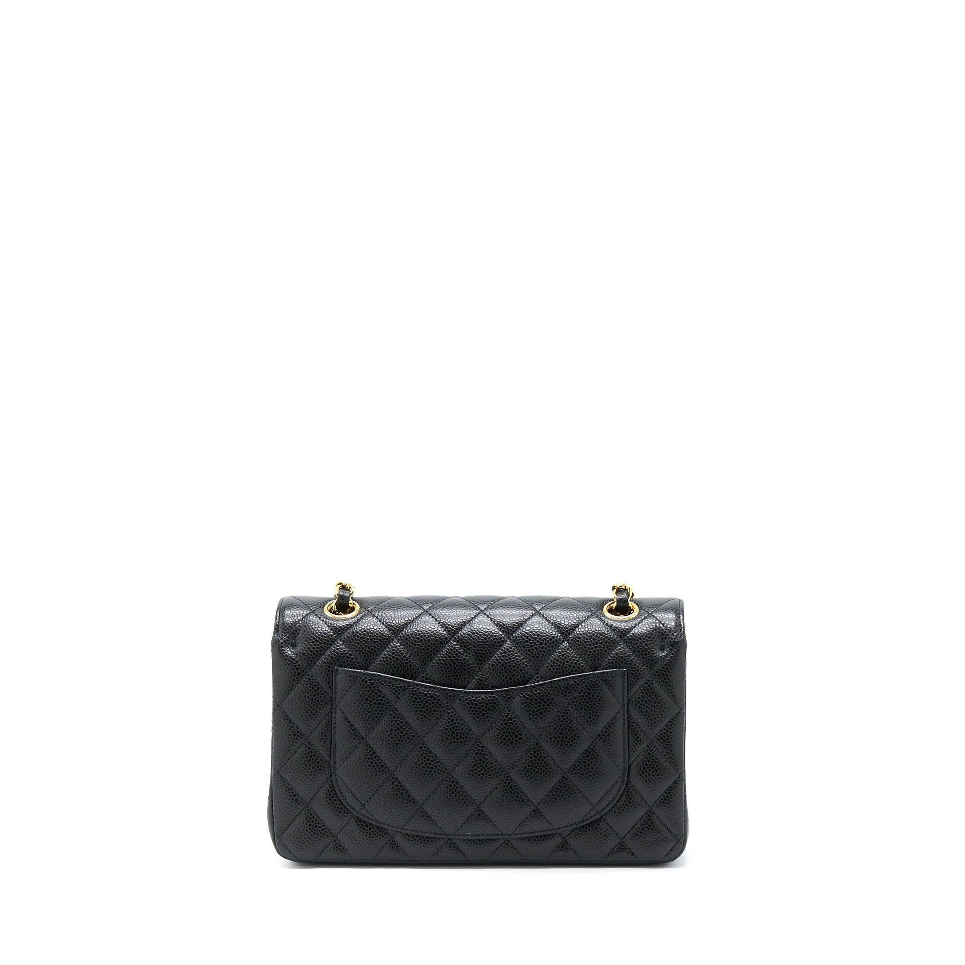 Chanel Classic Double Flap Caviar GHW Black Small Shoulder Bag