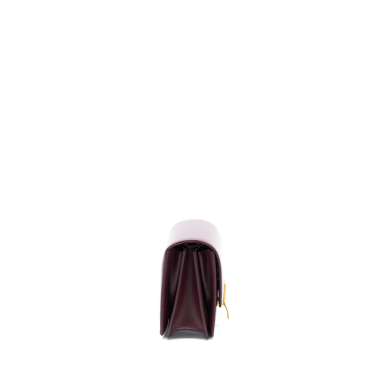 Celine Box Calfskin Burgundy Handbag Mini Travel Bag
