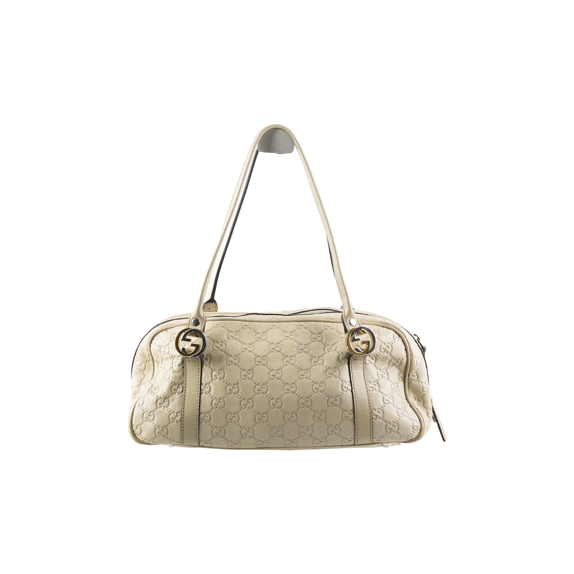 Gucci ssima Twin Shoulder Bag Off White
