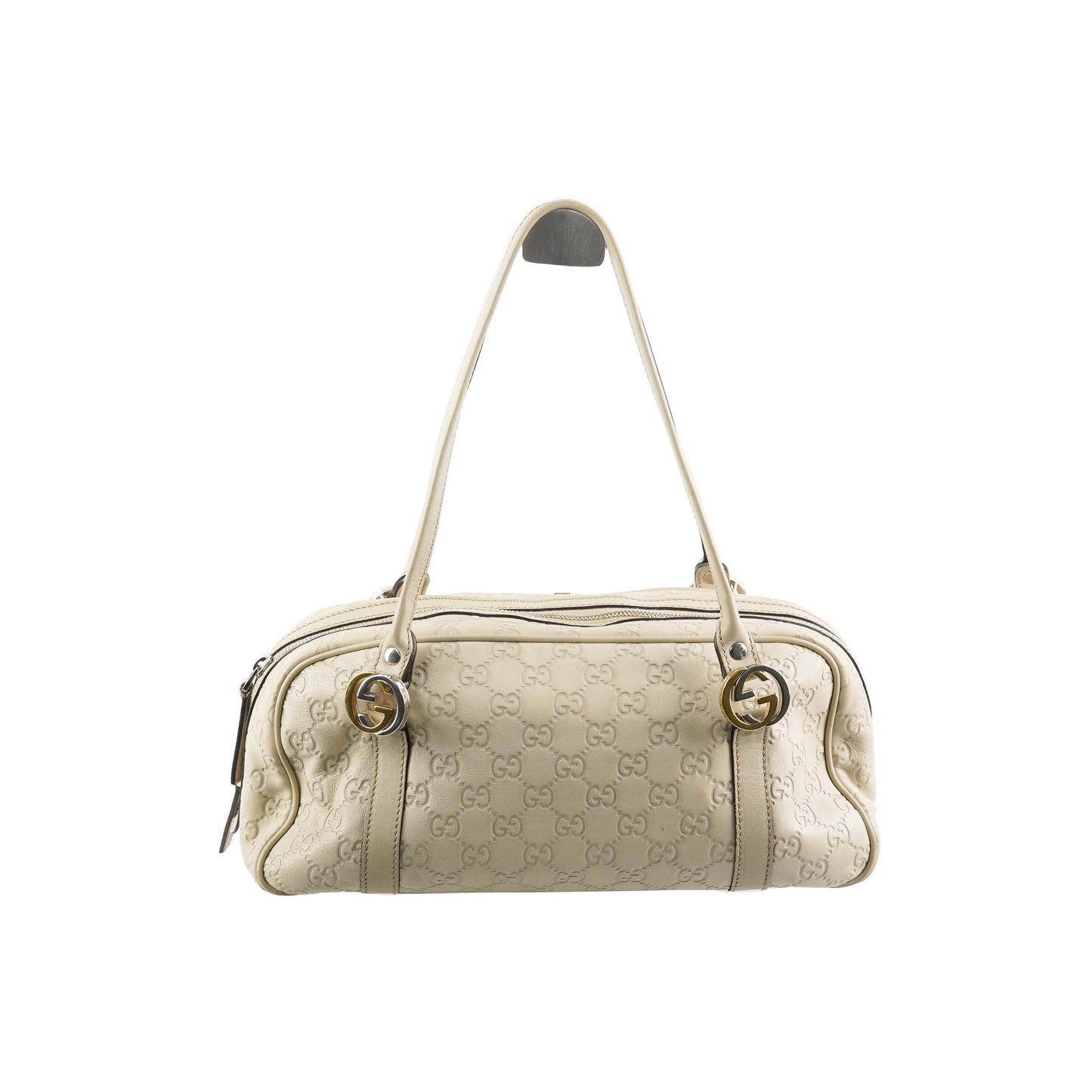 Gucci ssima Twin Shoulder Bag Off White