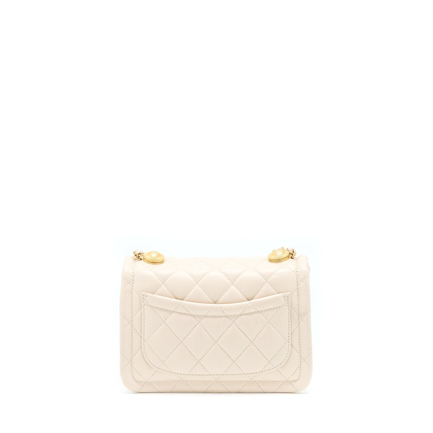 Chanel Seasonal Flap LGHW Beige Shoulder Bag