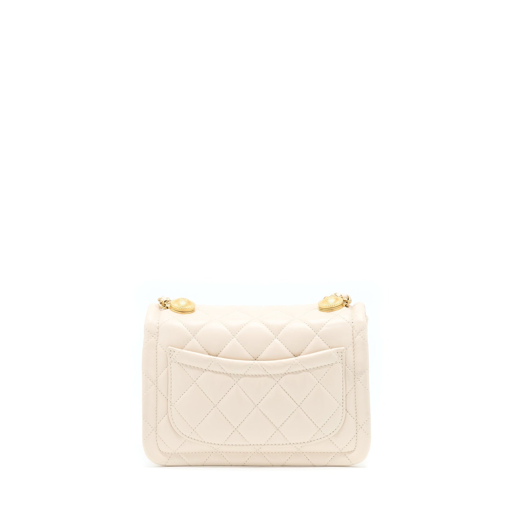 Chanel Seasonal Flap LGHW Beige Shoulder Bag