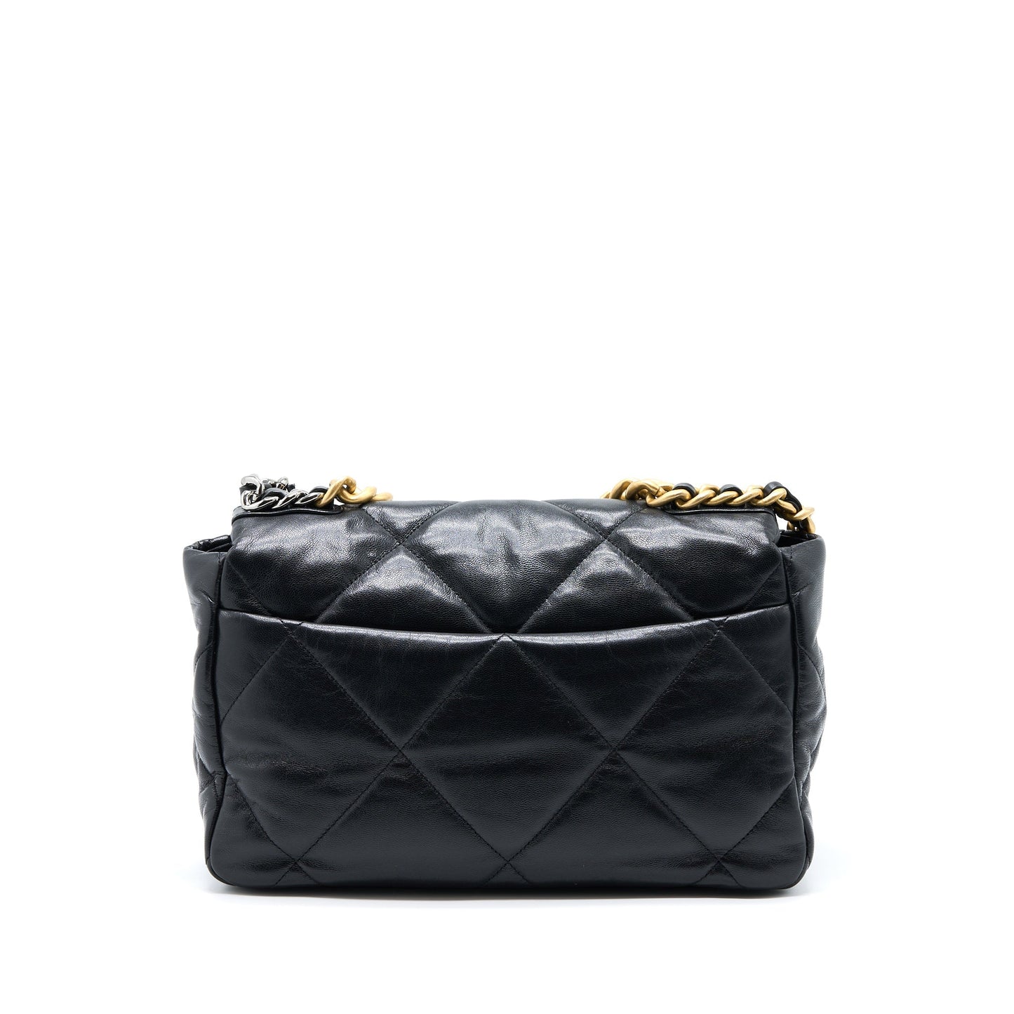 Chanel 19 Goatskin Hardware Multicolour Black Handbag Multicolour Hardware