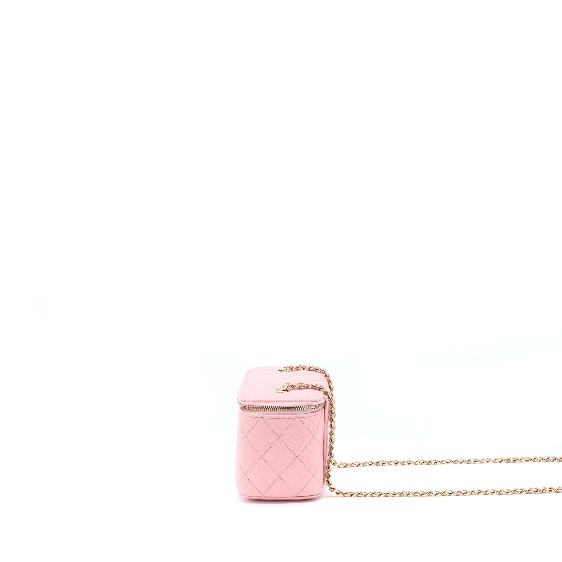 Chanel 22C Long Vanity Caviar LGHW Pink Handbag