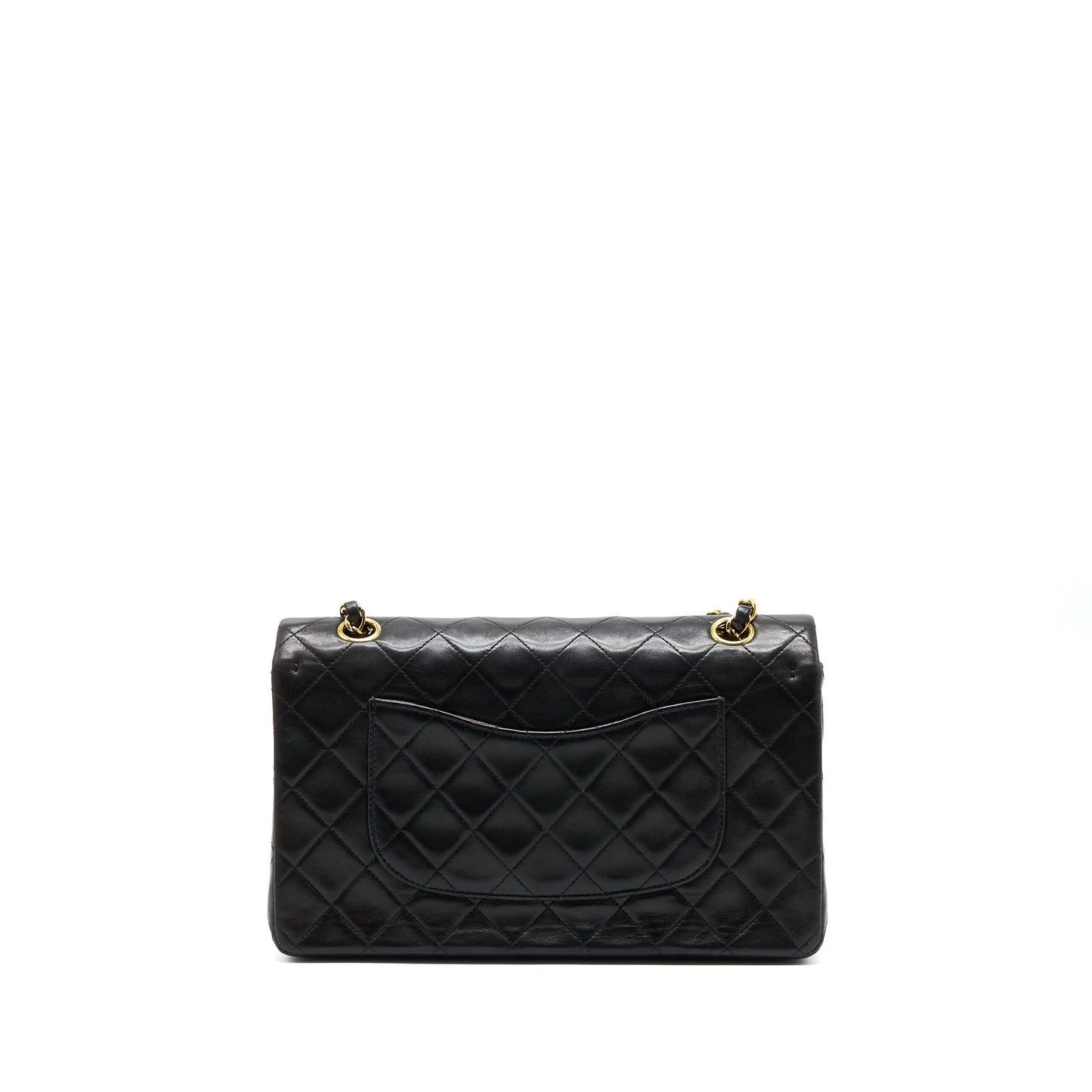 Chanel Classic Double Flap Lambskin GHW Black Shoulder Bag