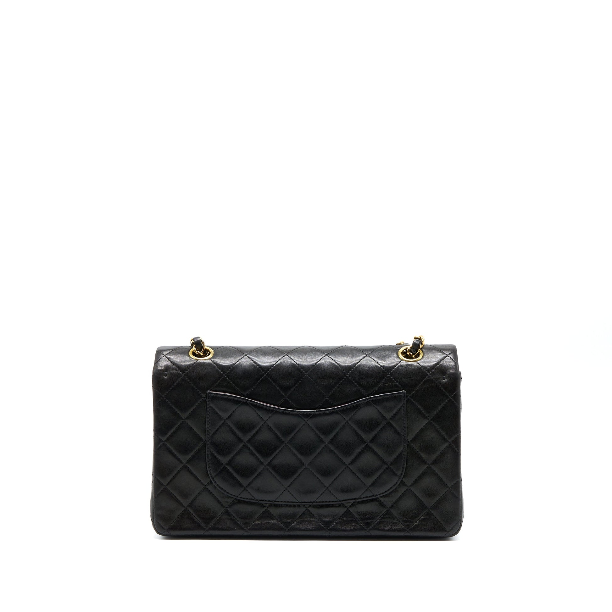 Chanel Classic Double Flap Lambskin GHW Black Shoulder Bag