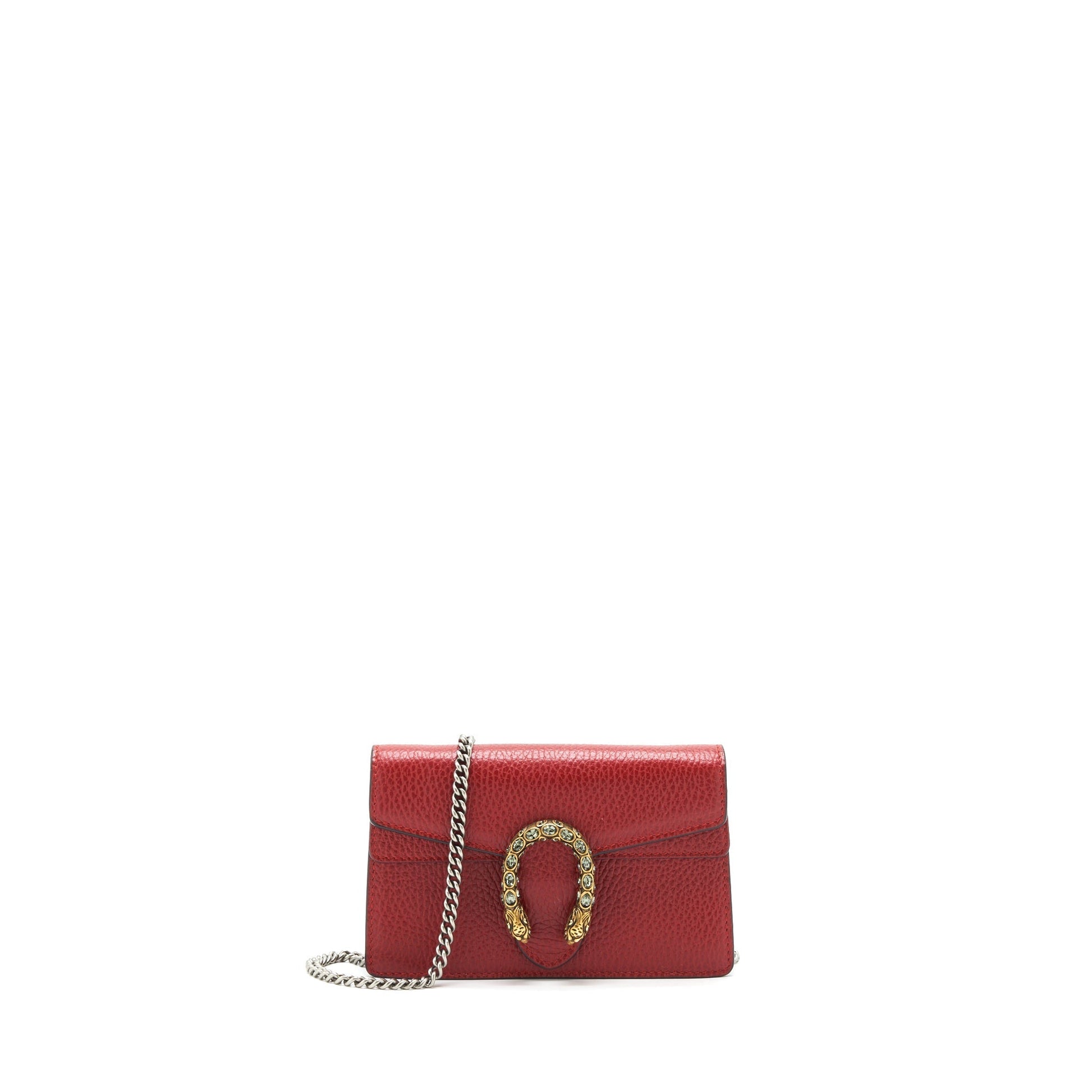 Gucci Dionysus Super Bag Shw Leather Red Travel Bag