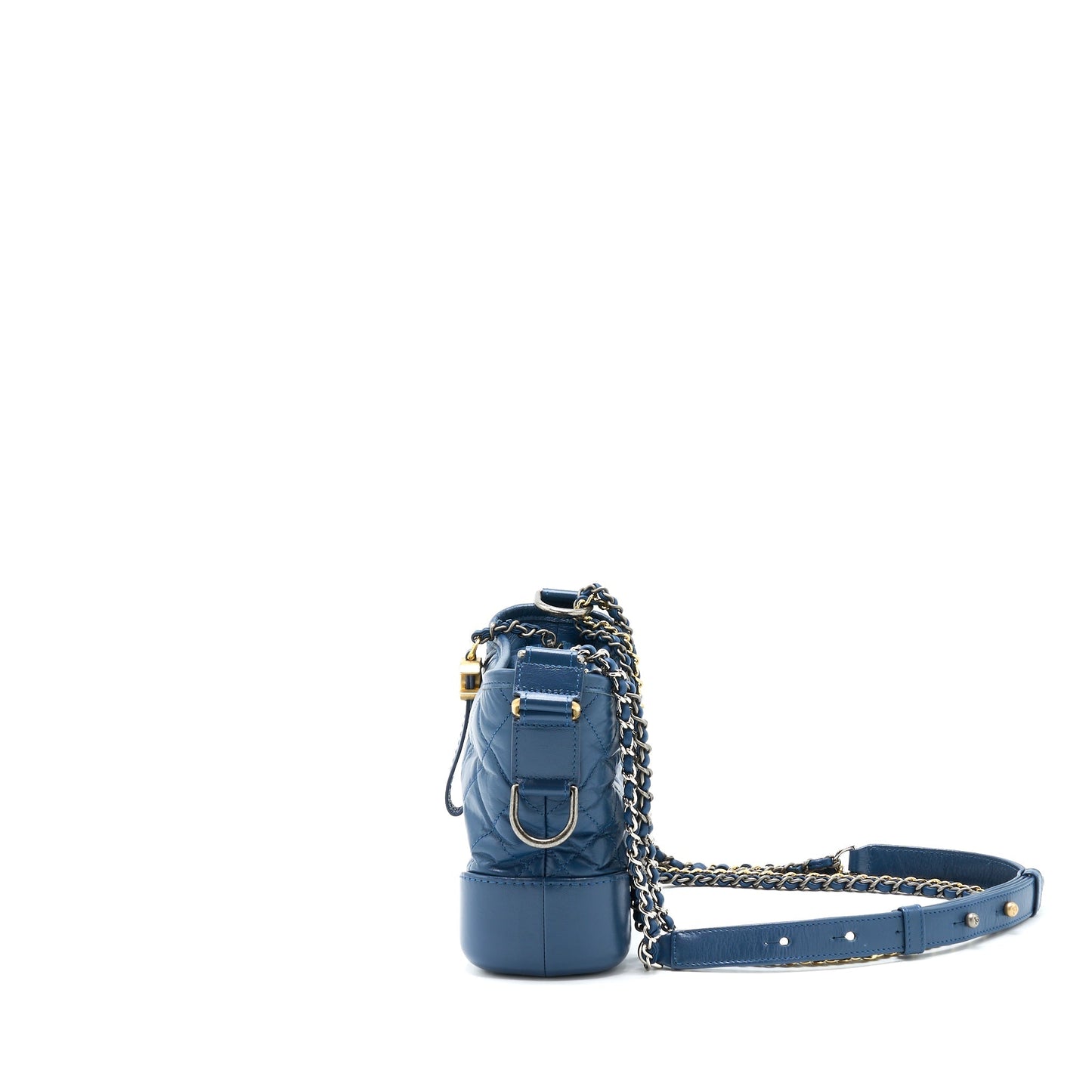 Chanel Gabrielle Hobo Hardware Multicolour Blue Small Shoulder Bag