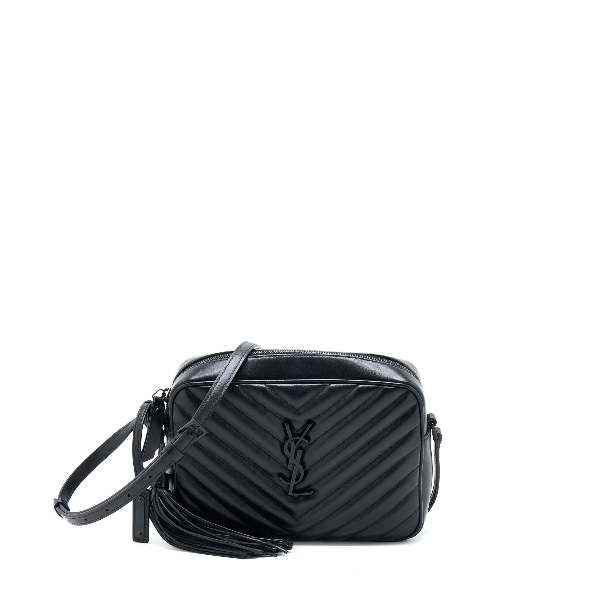 YSL Saint Laurent Lou Camera Purse Calfskin So Travel Bag Black