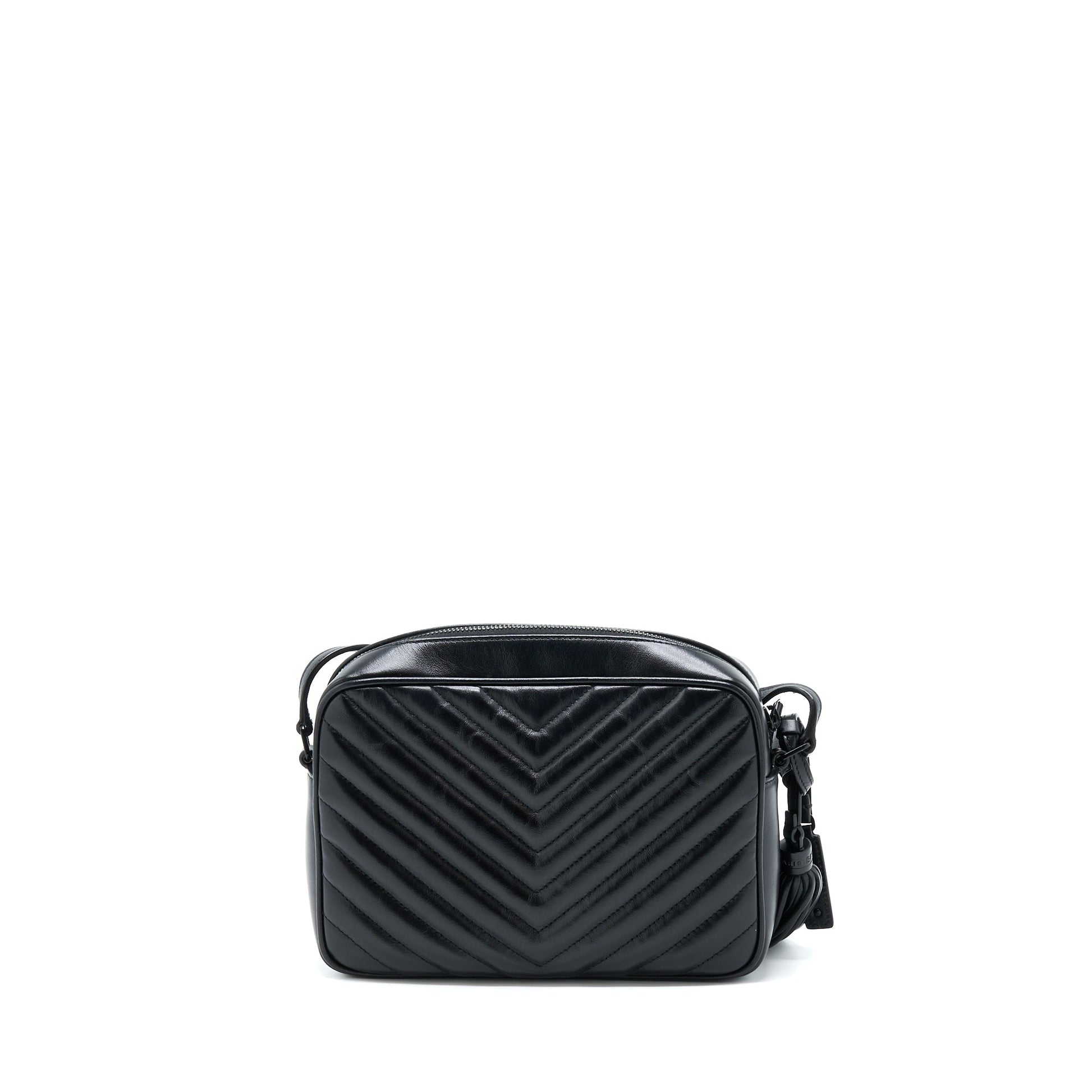 YSL Saint Laurent Lou Camera Purse Calfskin So Travel Bag Black