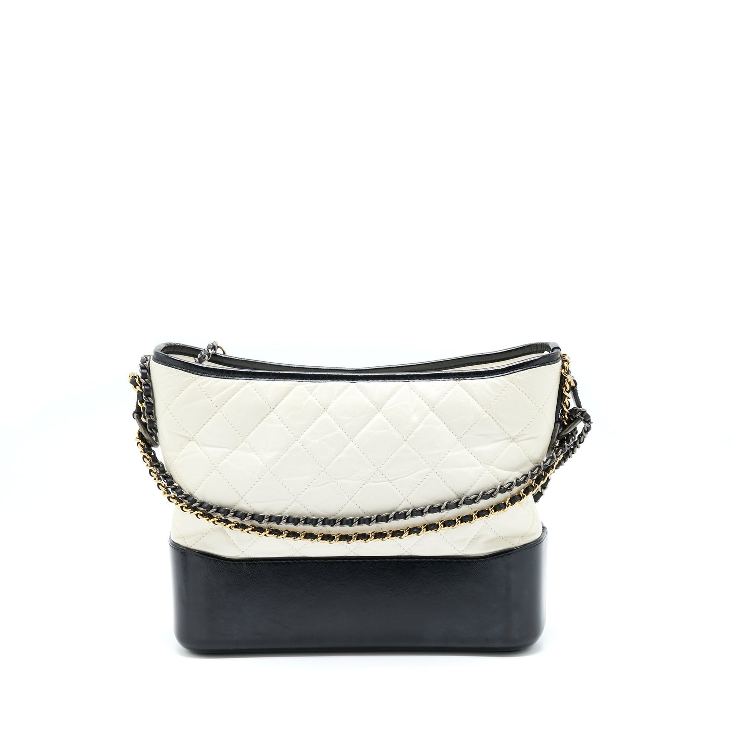 Chanel Gabrielle Hobo Hardware Multicolour Black White Shoulder Bag
