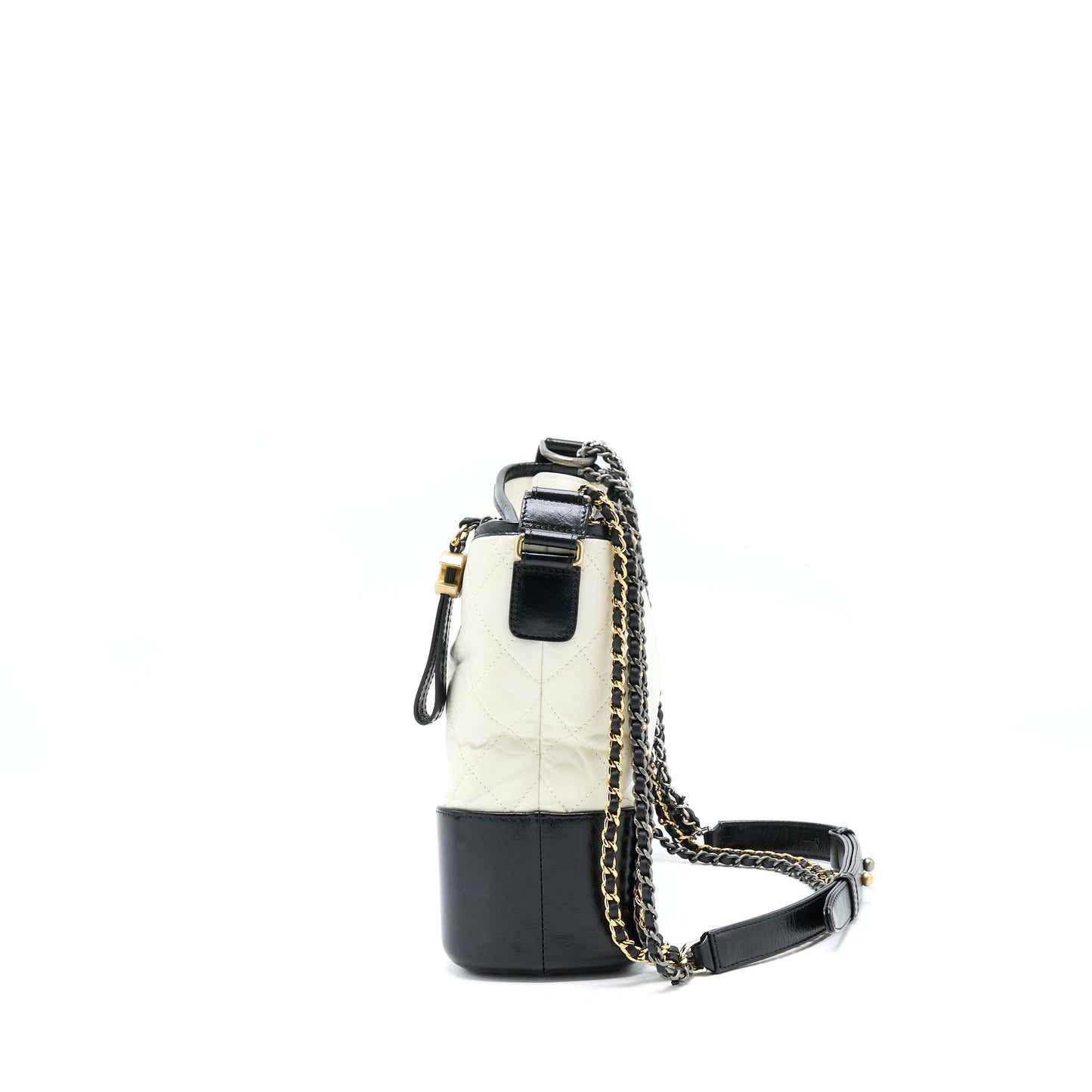 Chanel Gabrielle Hobo Hardware Multicolour Black White Shoulder Bag