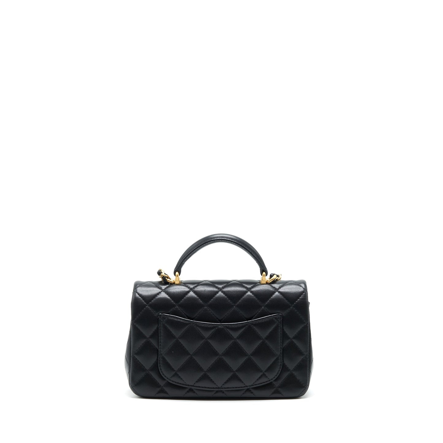 Chanel Top handle rectangular flap lambskin GHW Shoulder Bag