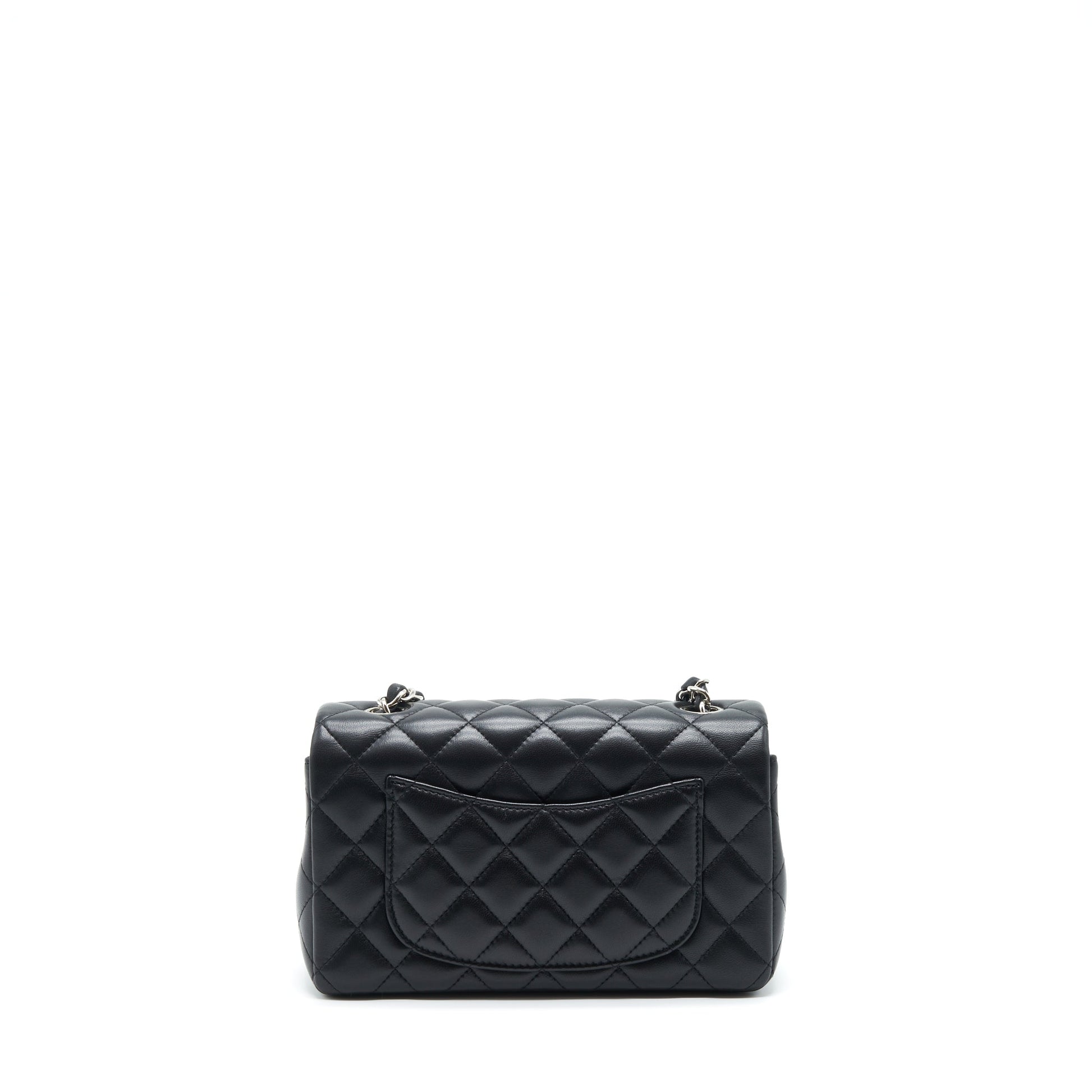 Chanel Rectangular Lambskin SHW Black Mini Bag