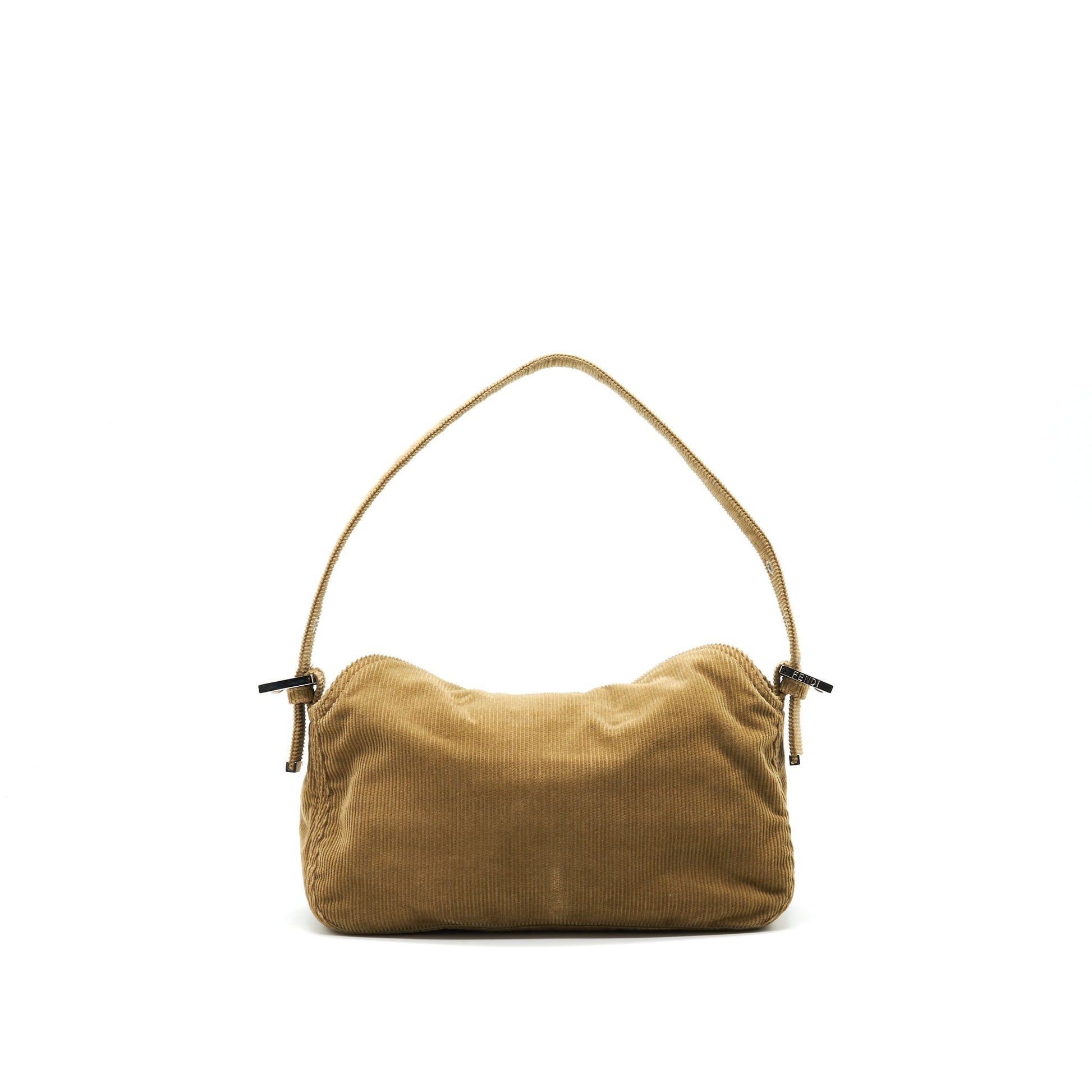 Fendi Baguette Purse Light Nylon Brown Shoulder Bag