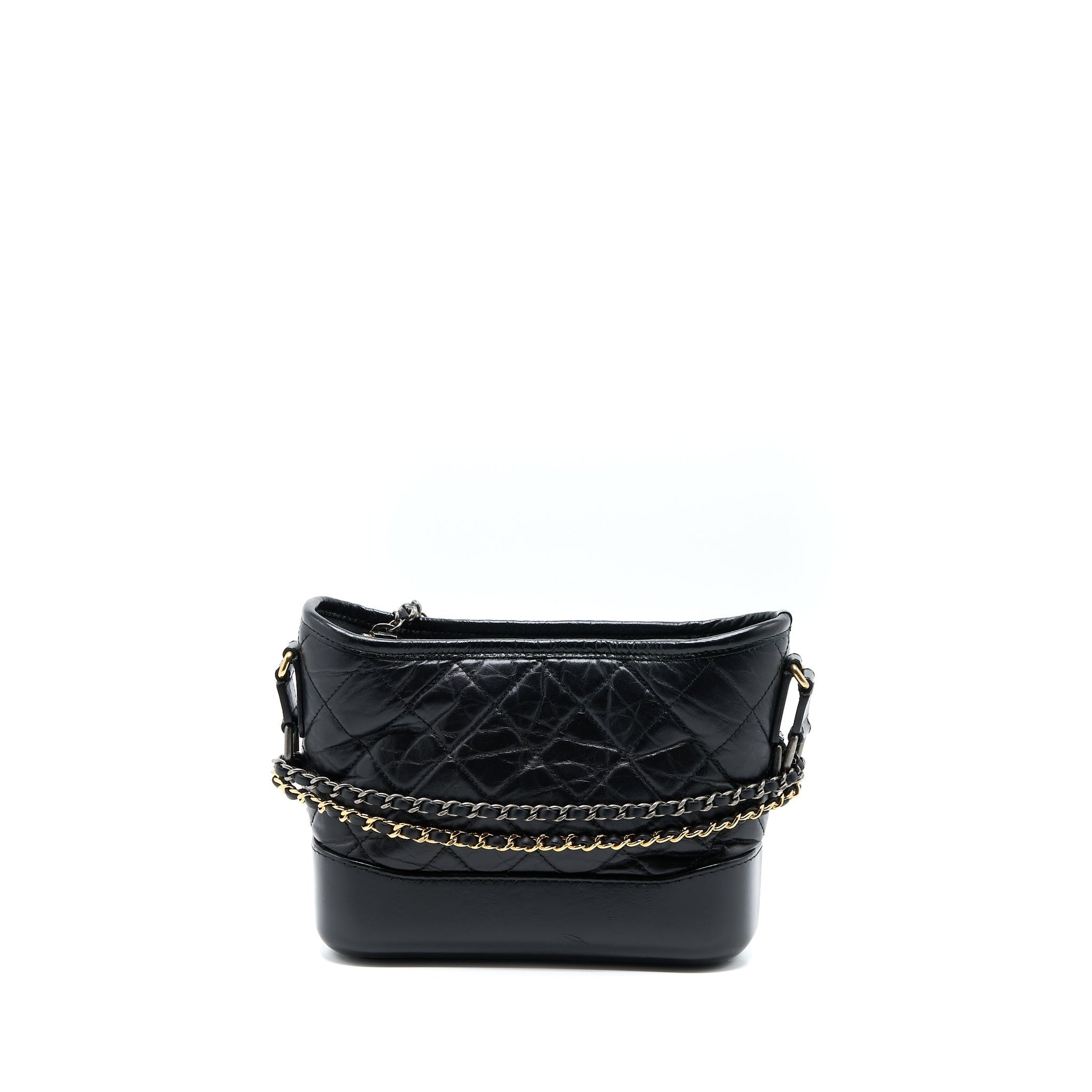Chanel Gabrielle Hobo Calfskin Hardware Multicolor Multicolour Black Small Shoulder Bag