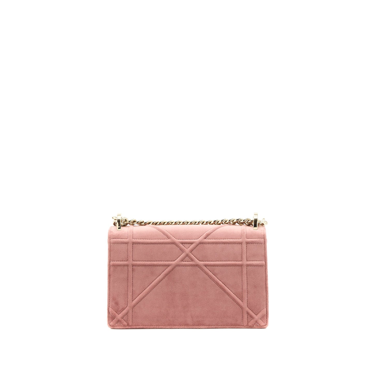 Dior ama Velvet Dark Handbag Pink Small Travel Bag