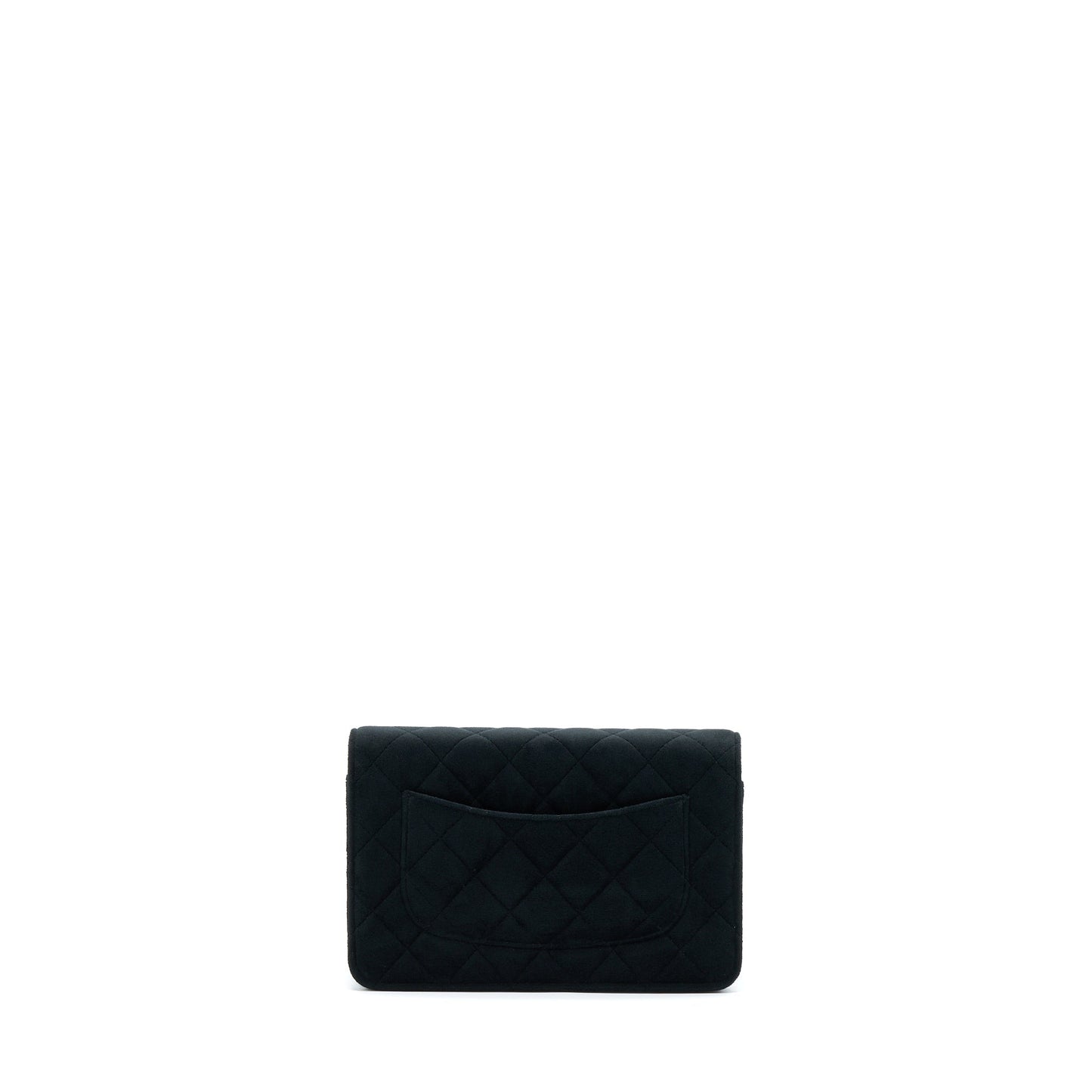 Chanel Velvet Pearl Crush On LGHW Black Wallet Case