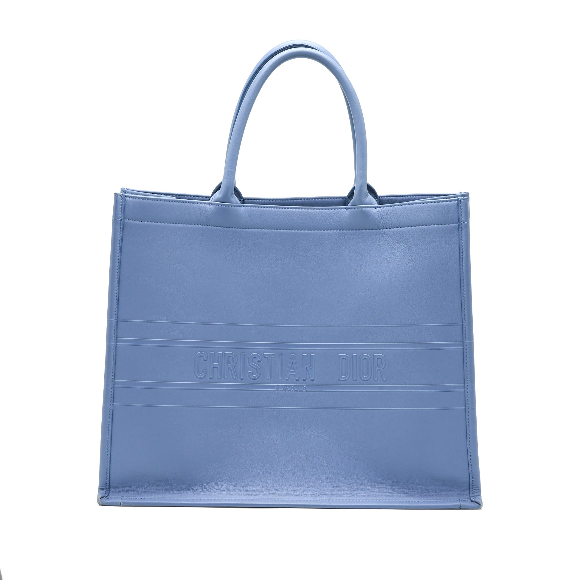 Dior Book Tote Light Handbag Blue Large Tote Bag