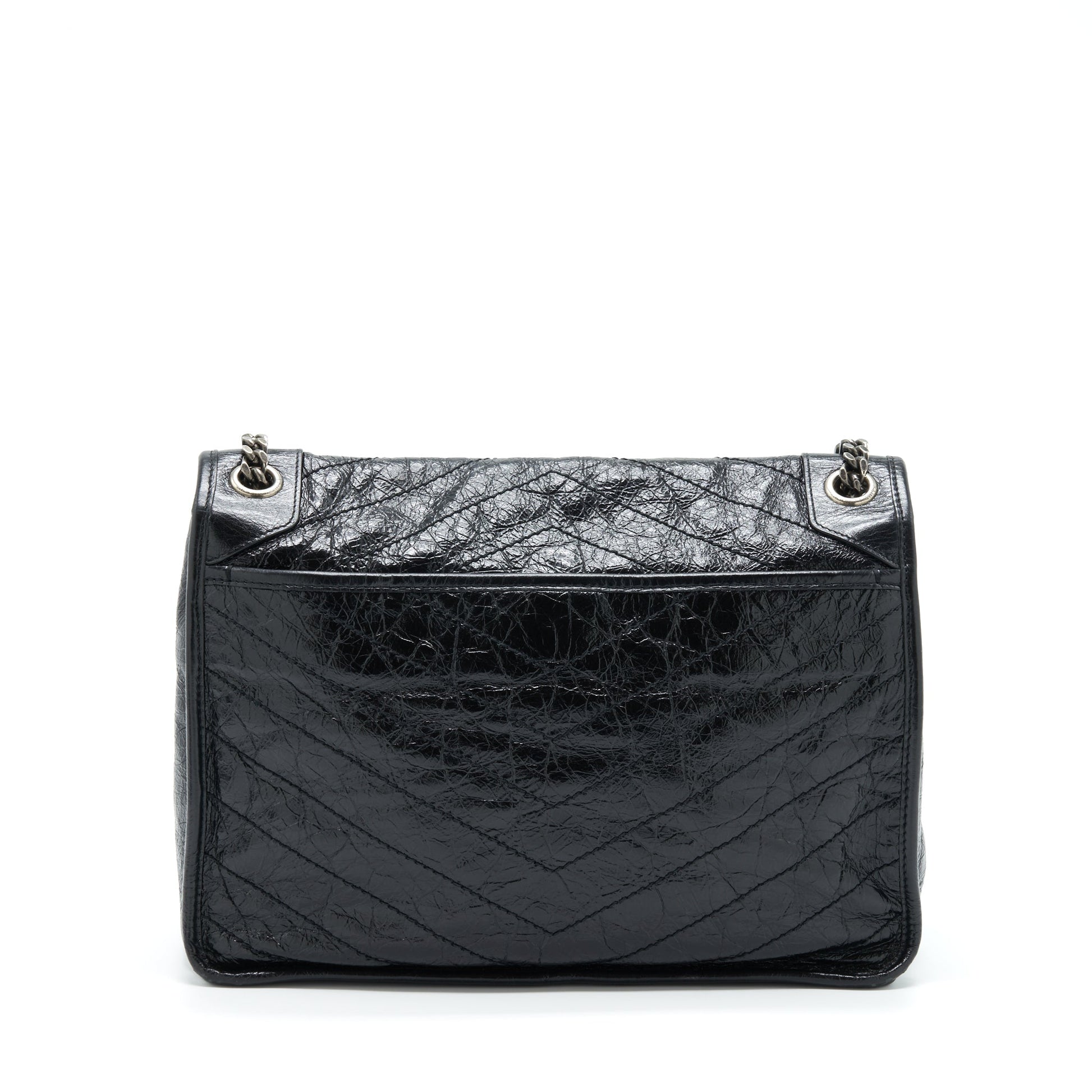 YSL Saint Laurent Saint Laurent Niki Purse Calfskin Shoulder Bag Black Mini