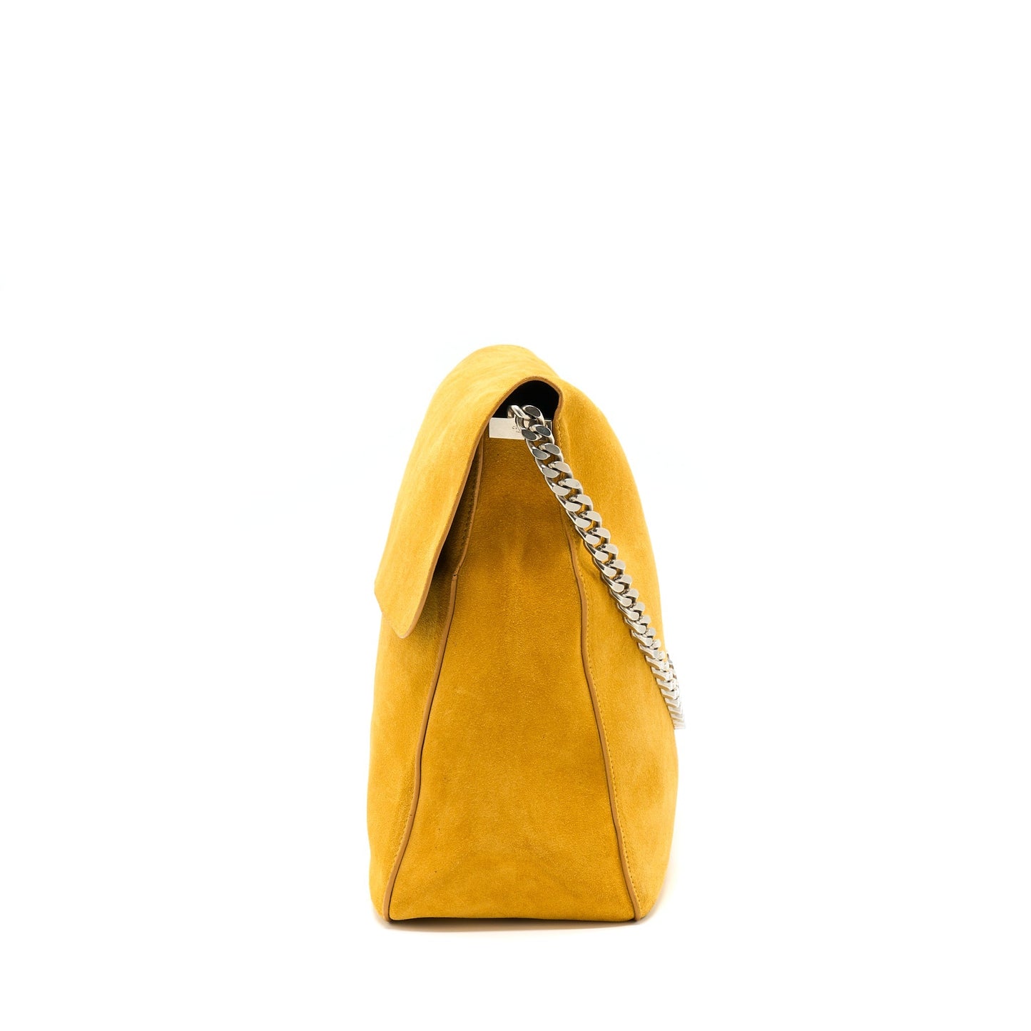 Celine Purse Mustard Yellow Handbag Suede Mini Travel Bag