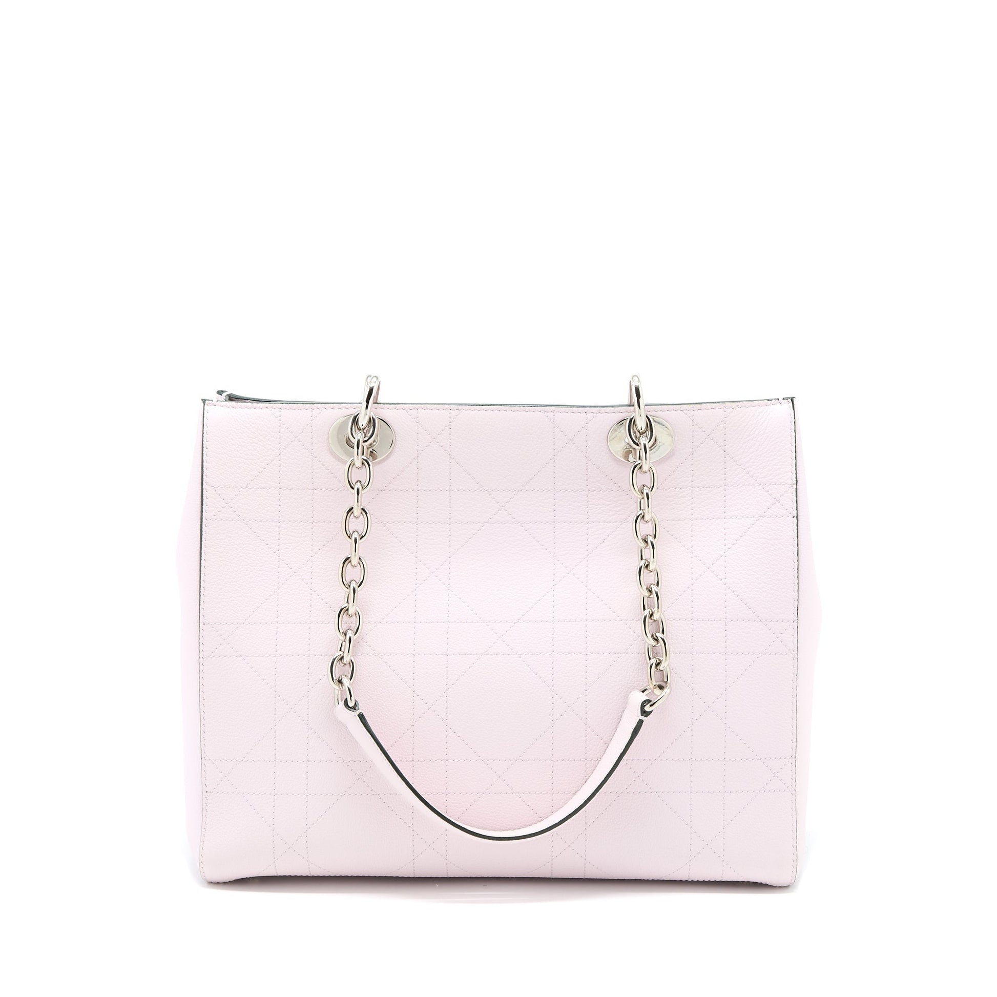 Dior Tote Purse Calfskin Light Handbag Pink Tote Bag