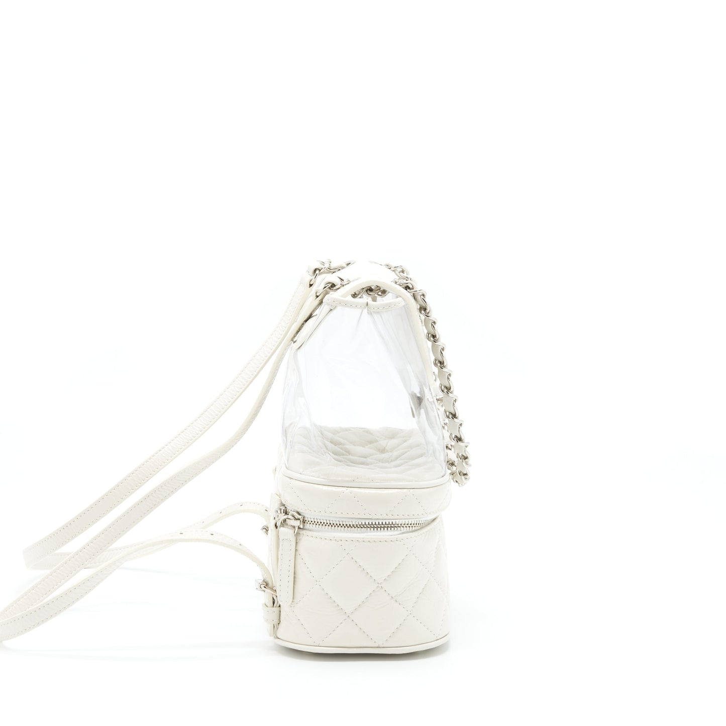 Chanel PVC Aquarium Backpack Aged Calfskin SHW White