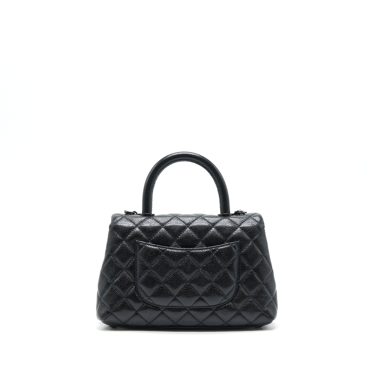 Chanel Coco Handle Caviar So Hardware Black Small Handbag