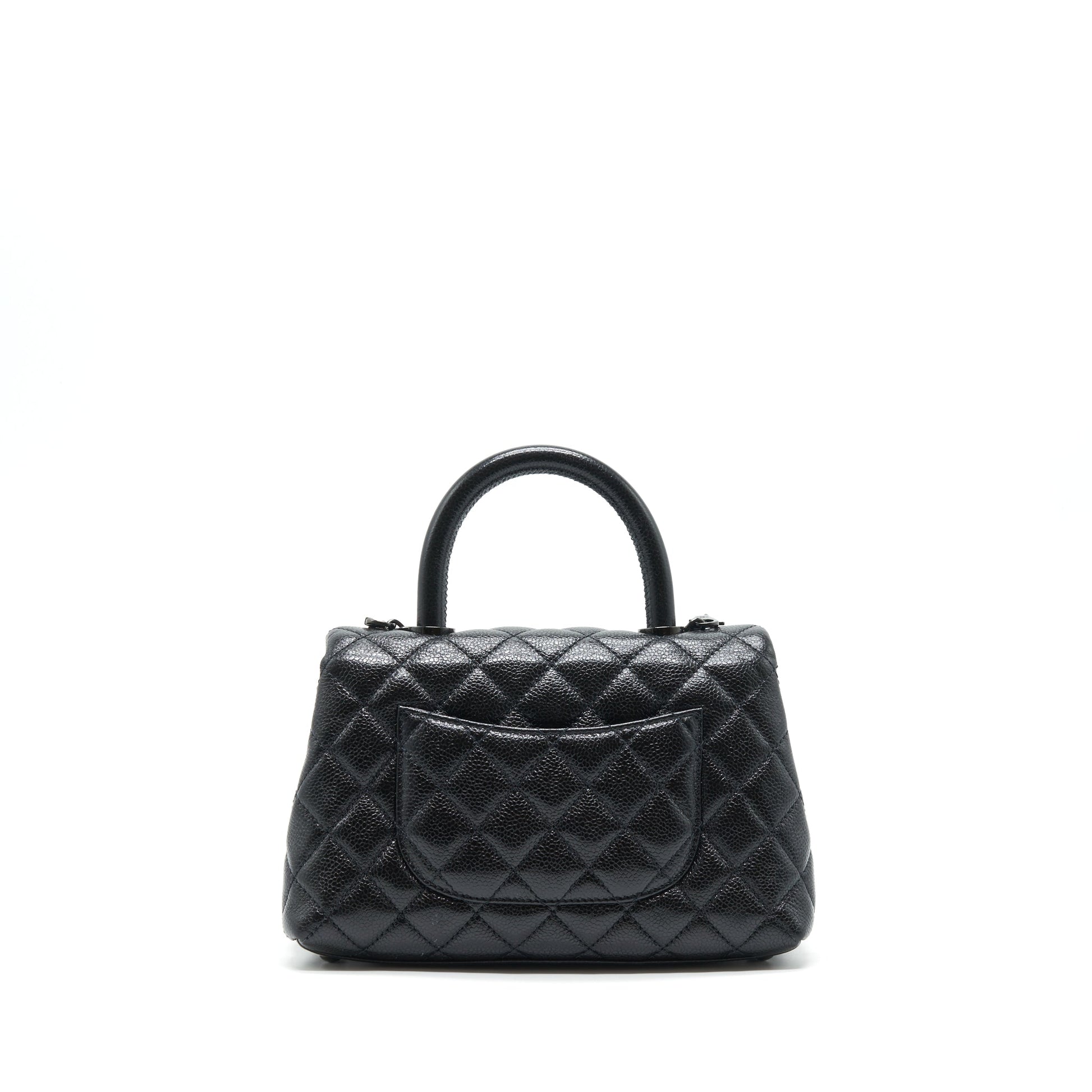 Chanel Coco Handle Caviar So Hardware Black Small Handbag