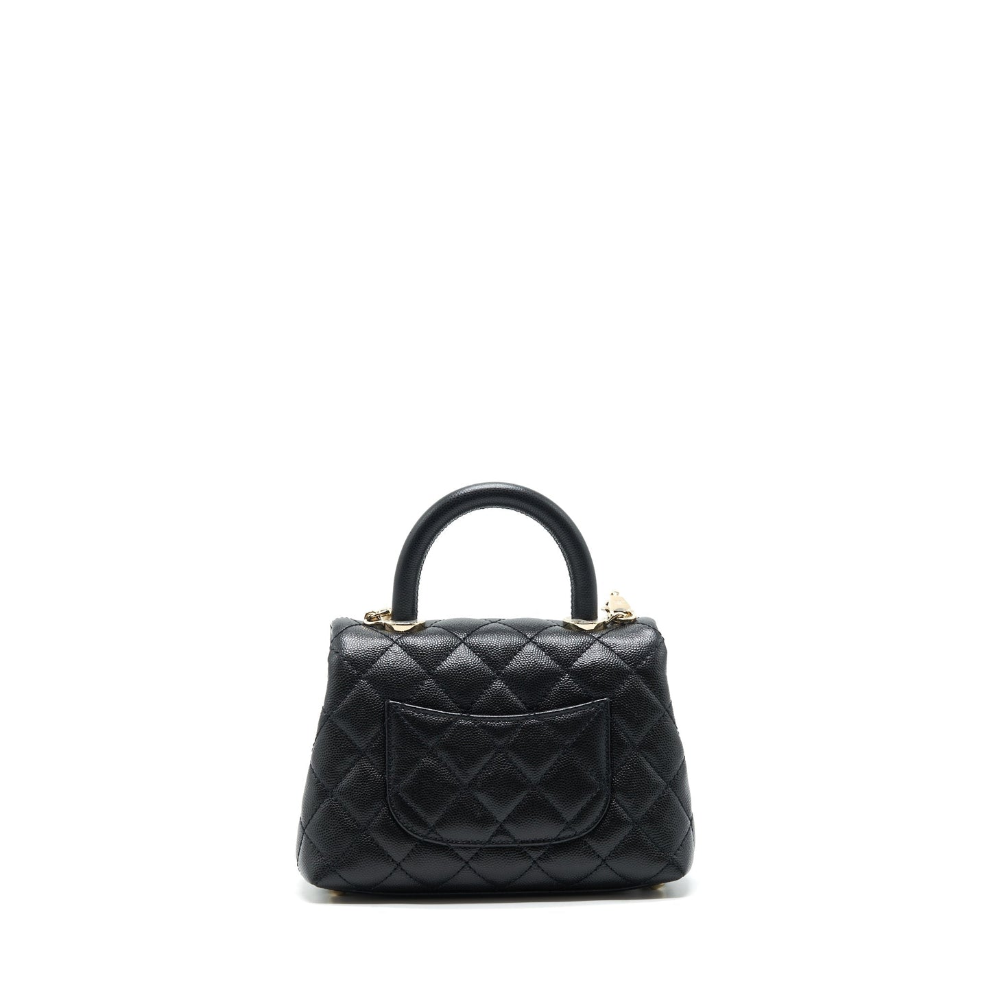 Chanel coco handle 20cm Caviar LGHW Black Mini Bag